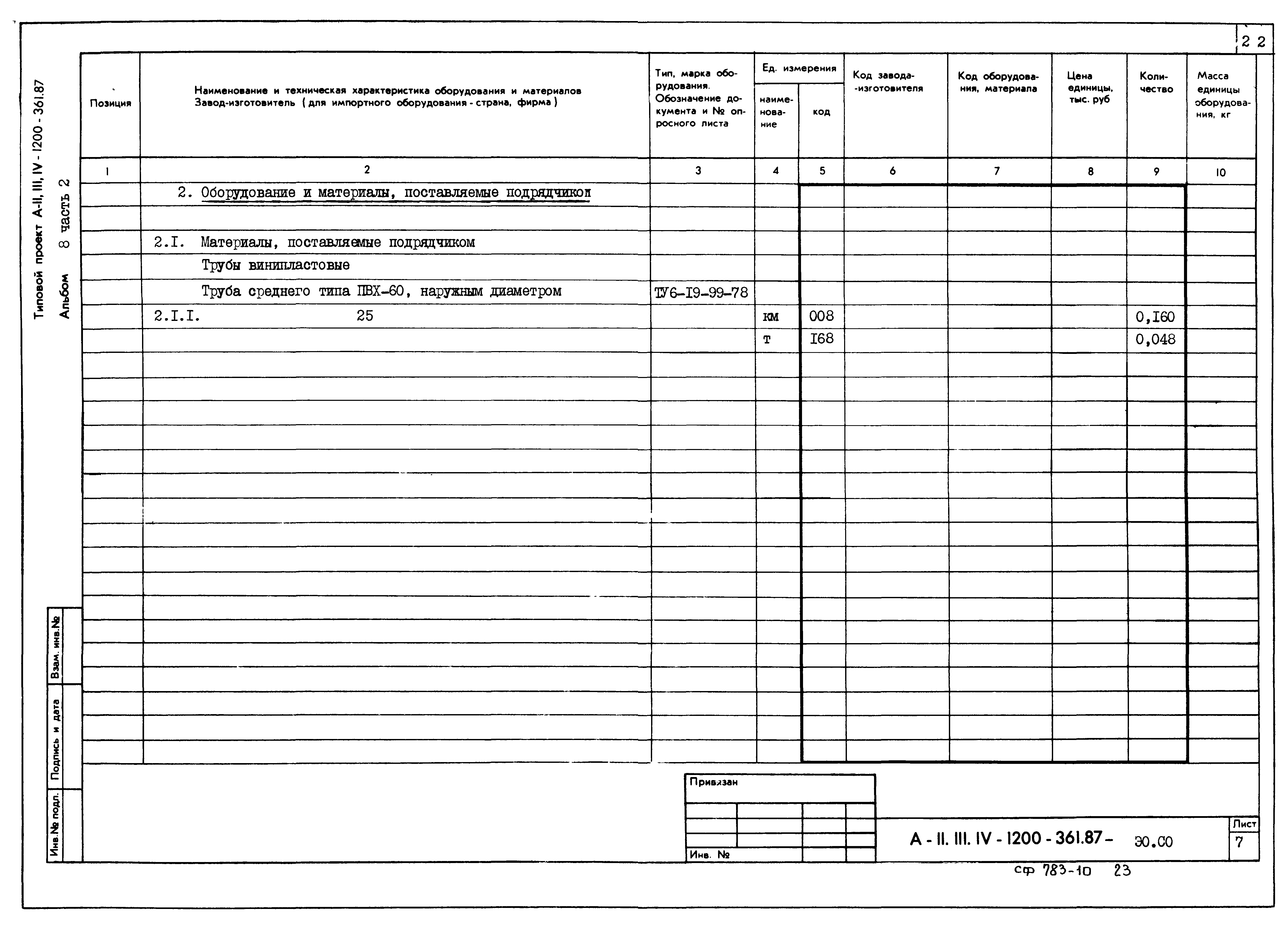 Типовой проект А-II,III,IV-1200-361.87