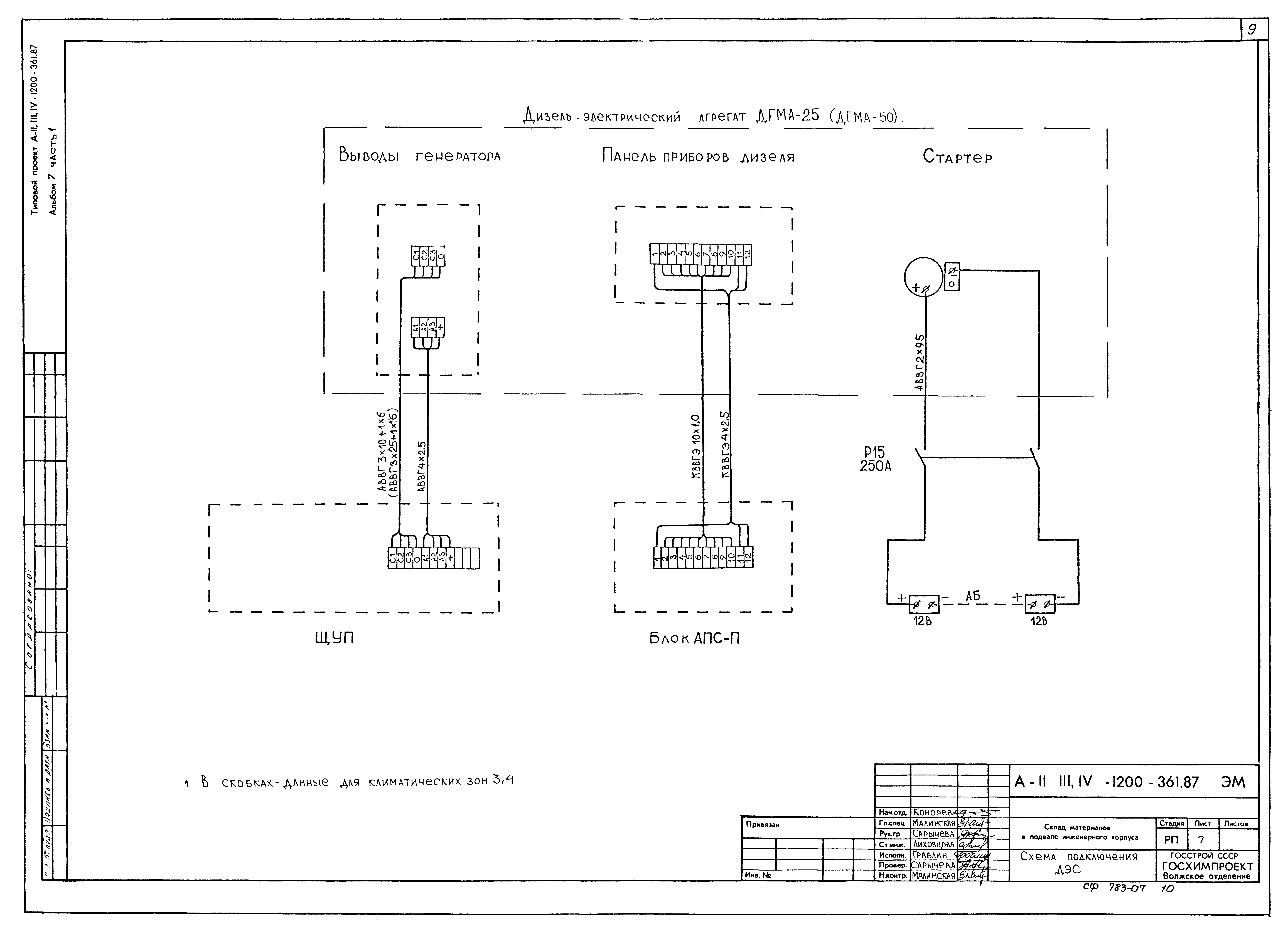 Типовой проект А-II,III,IV-1200-361.87