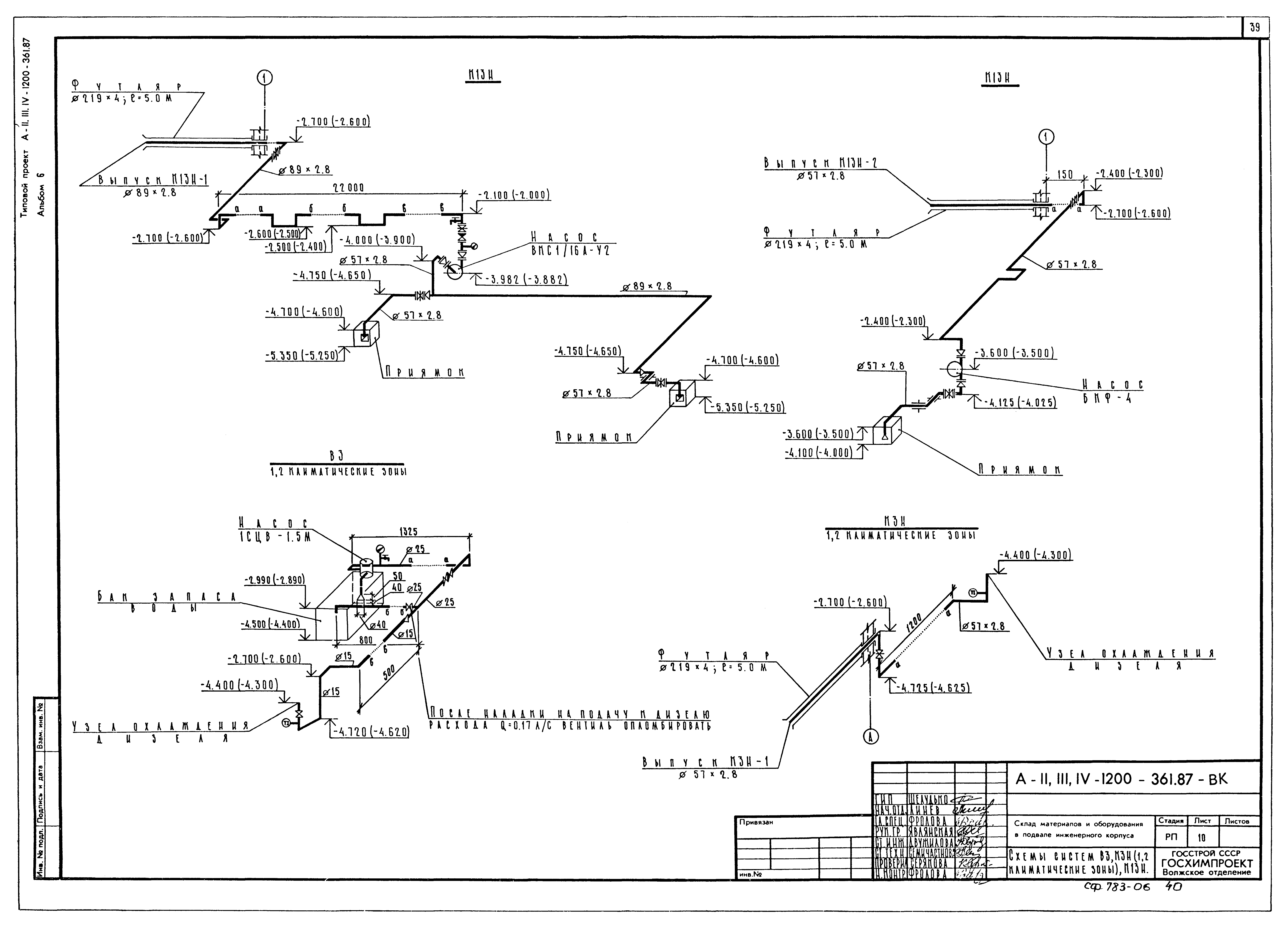 Типовой проект А-II,III,IV-1200-361.87