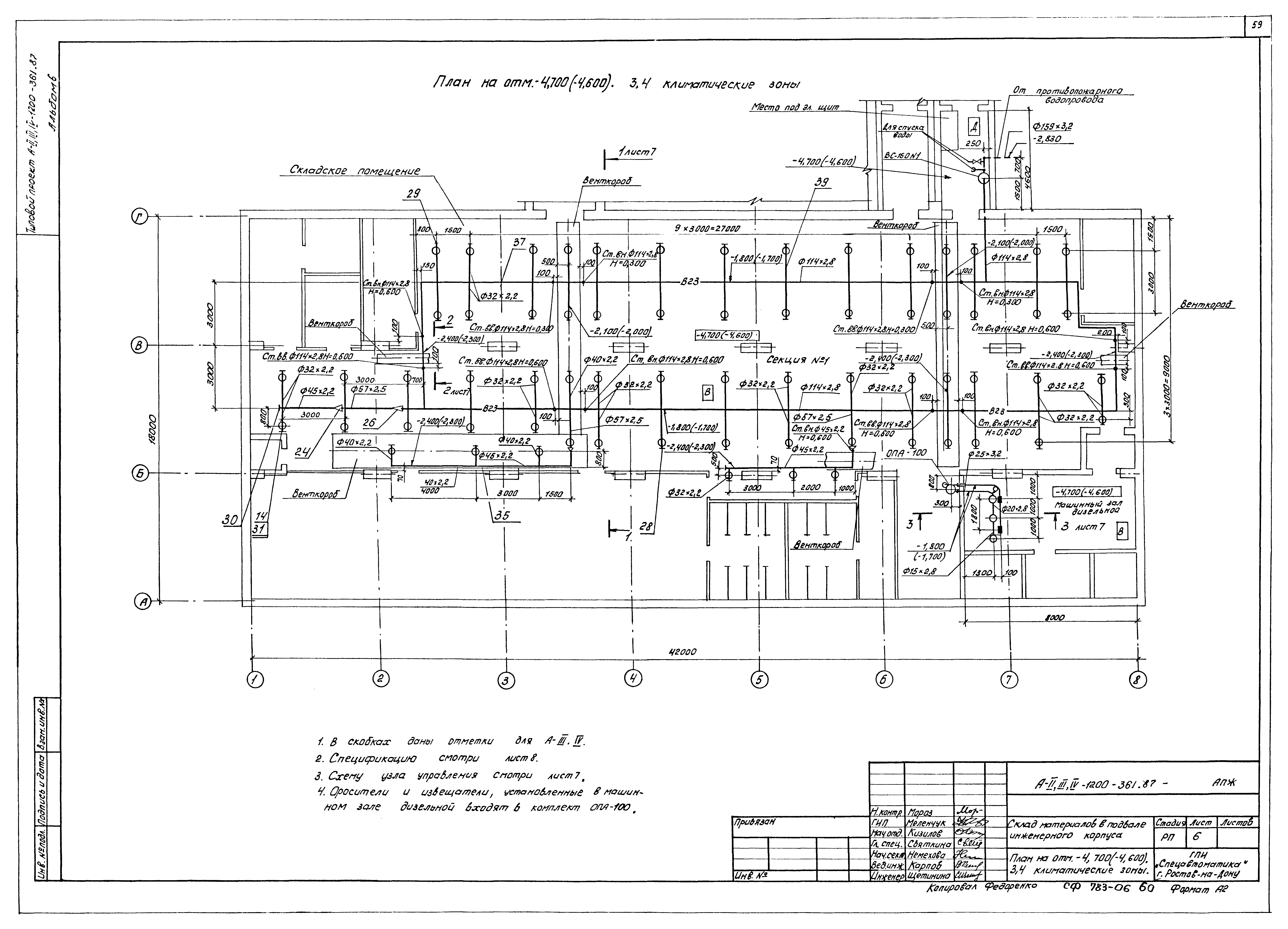 Типовой проект А-II,III,IV-1200-361.87