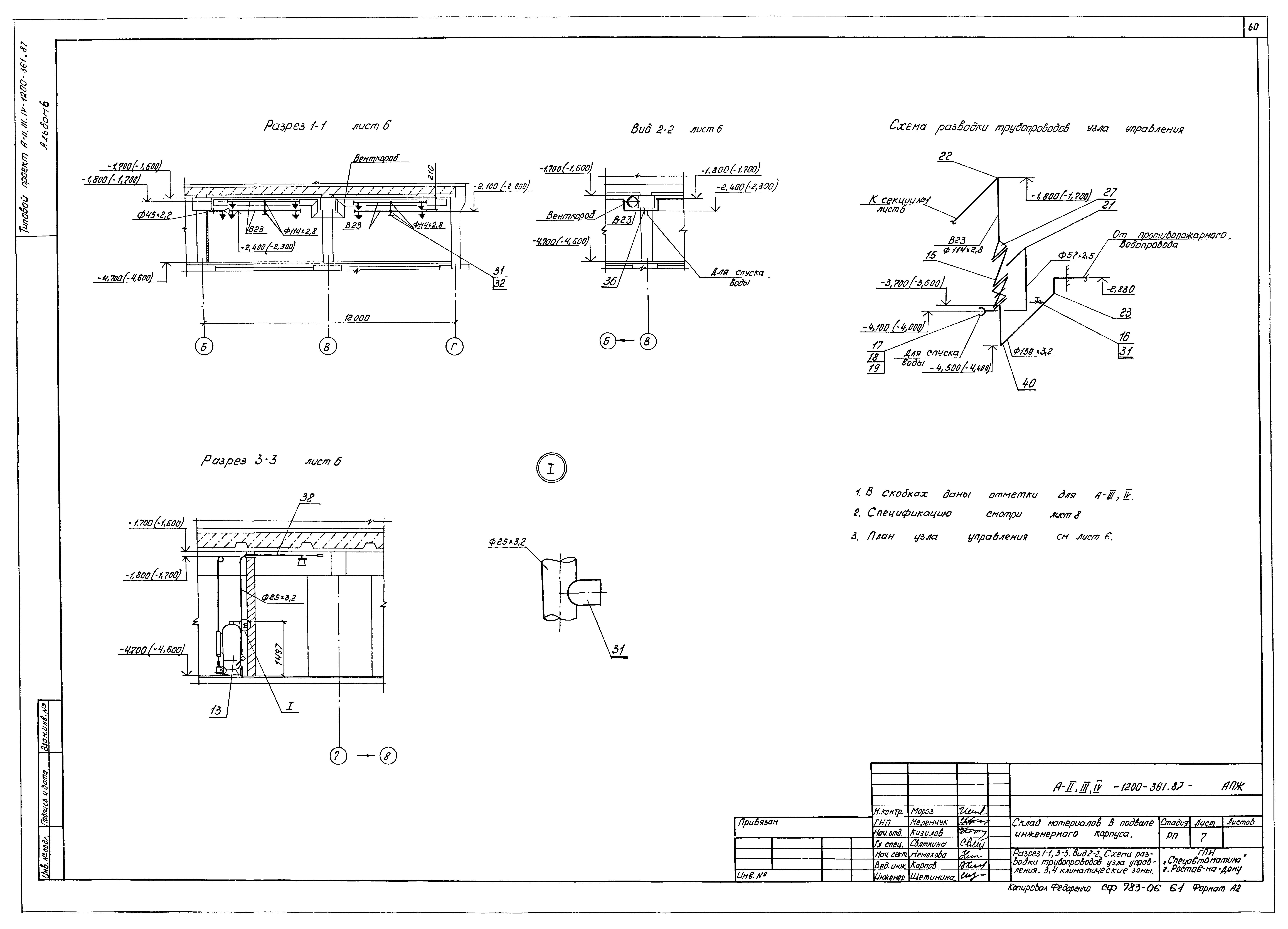 Типовой проект А-II,III,IV-1200-361.87