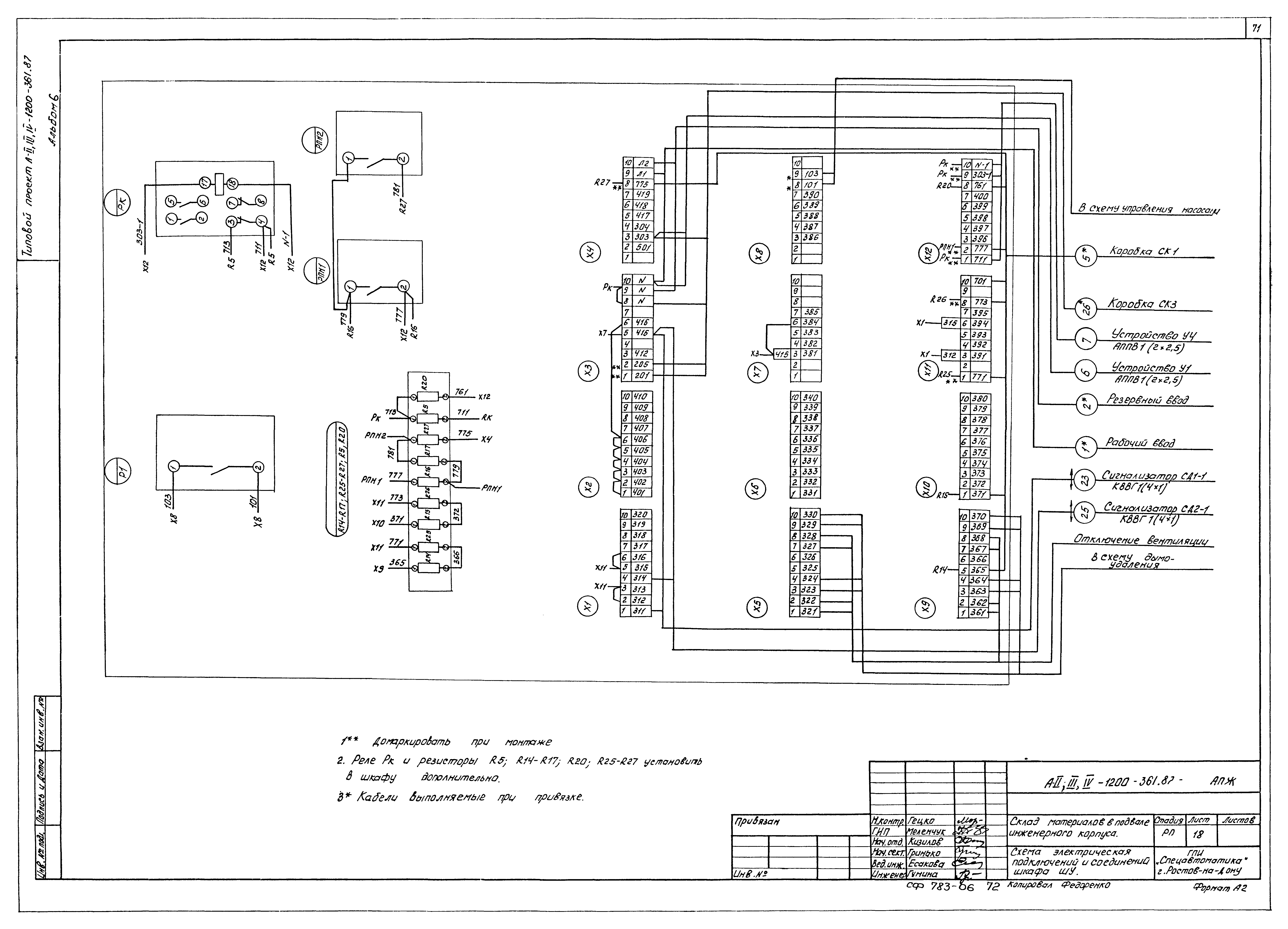 Типовой проект А-II,III,IV-1200-361.87