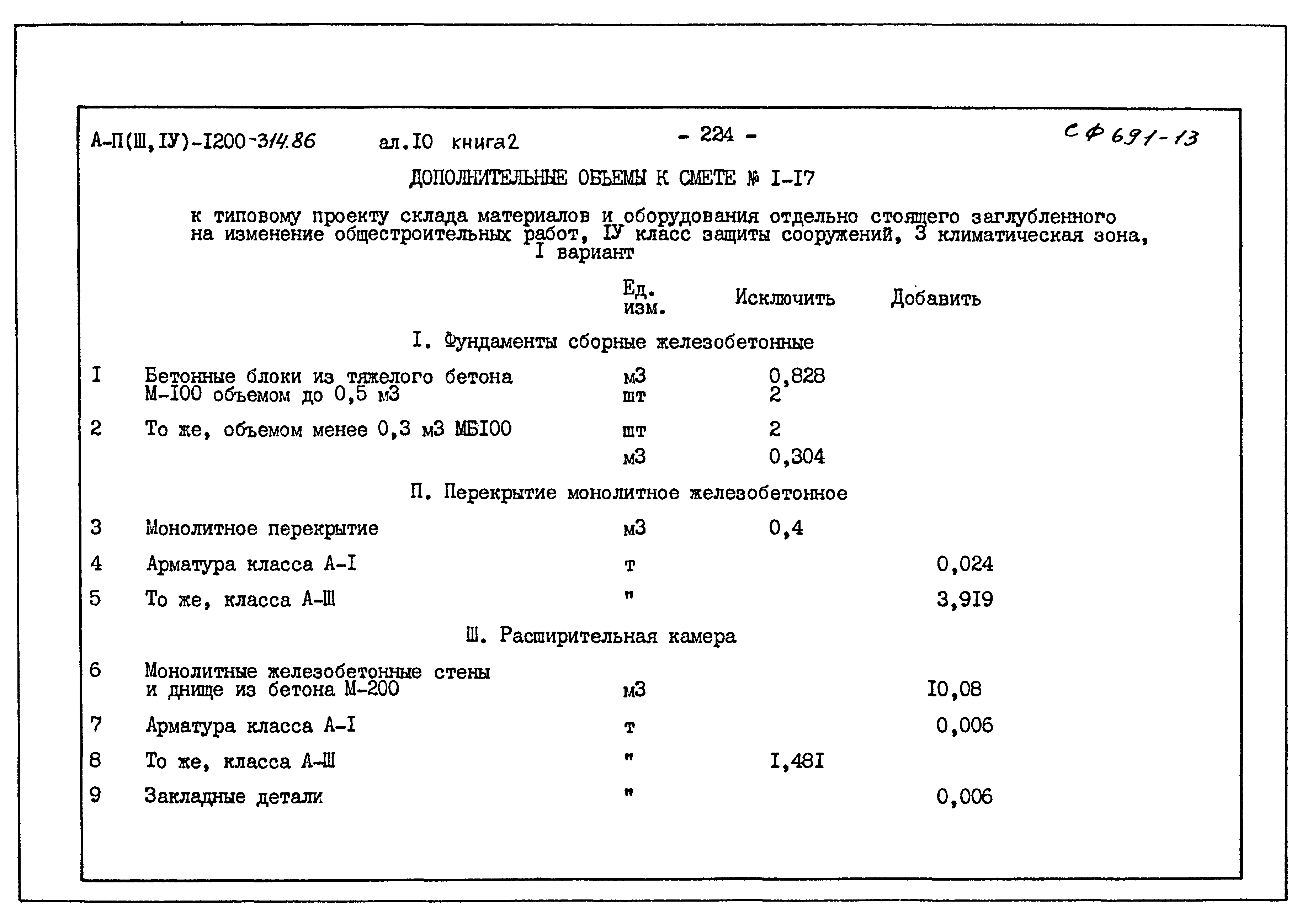 Типовой проект А-II,III,IV-1200-314.86