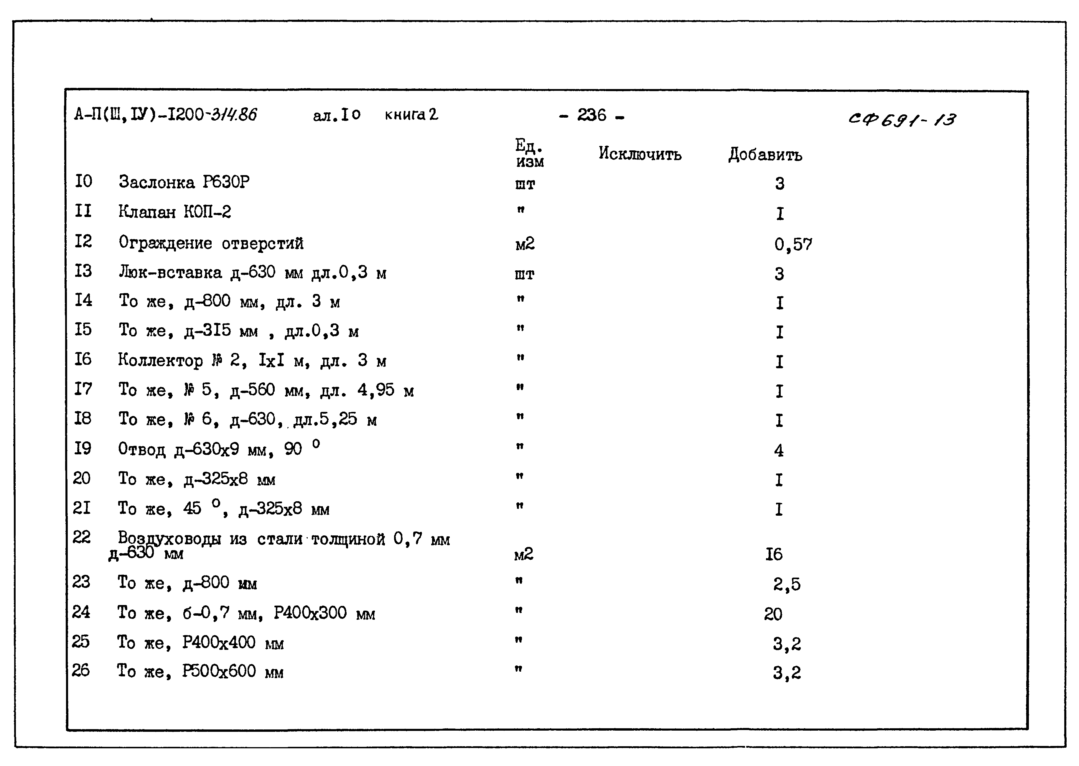 Типовой проект А-II,III,IV-1200-314.86