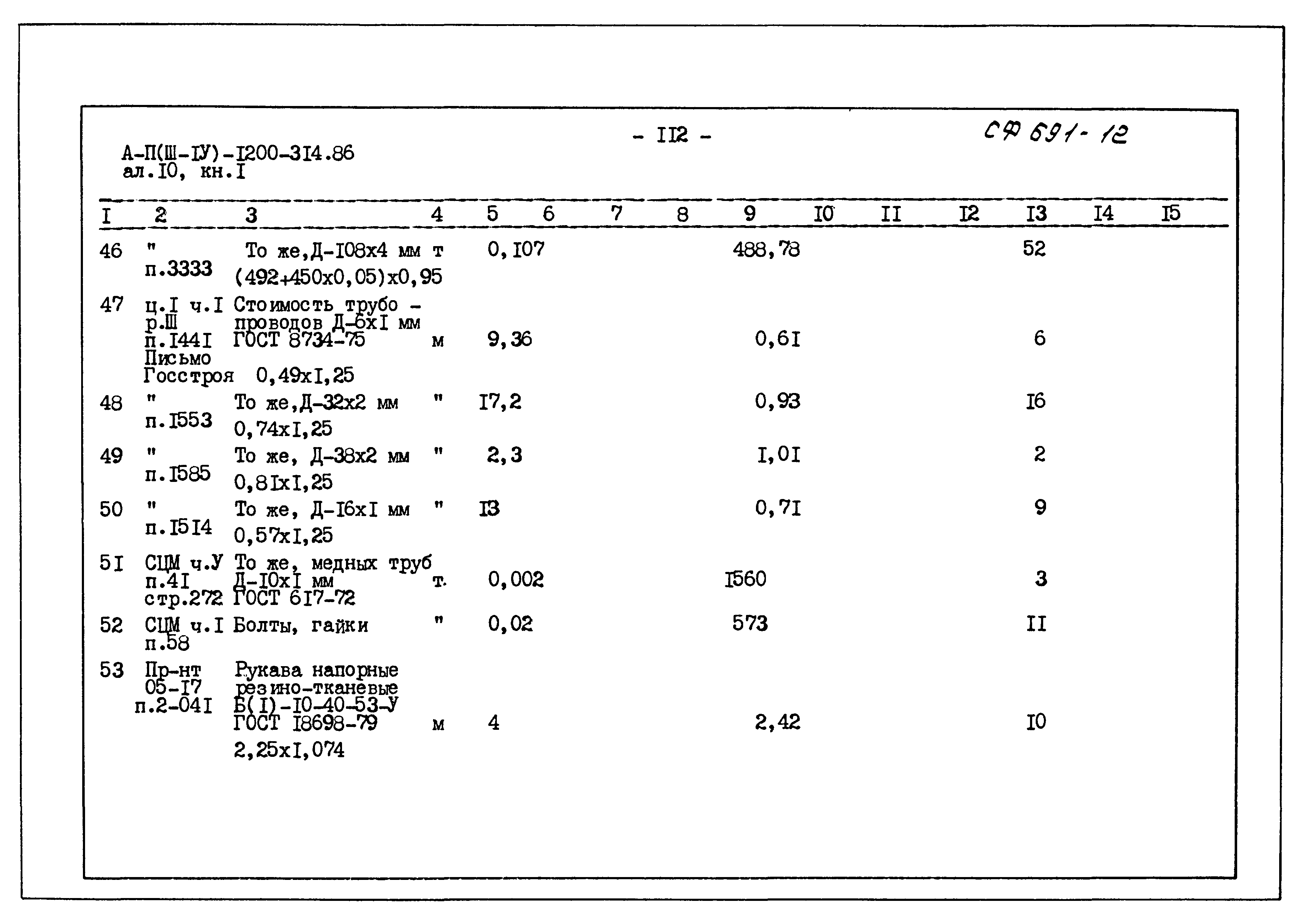 Типовой проект А-II,III,IV-1200-314.86