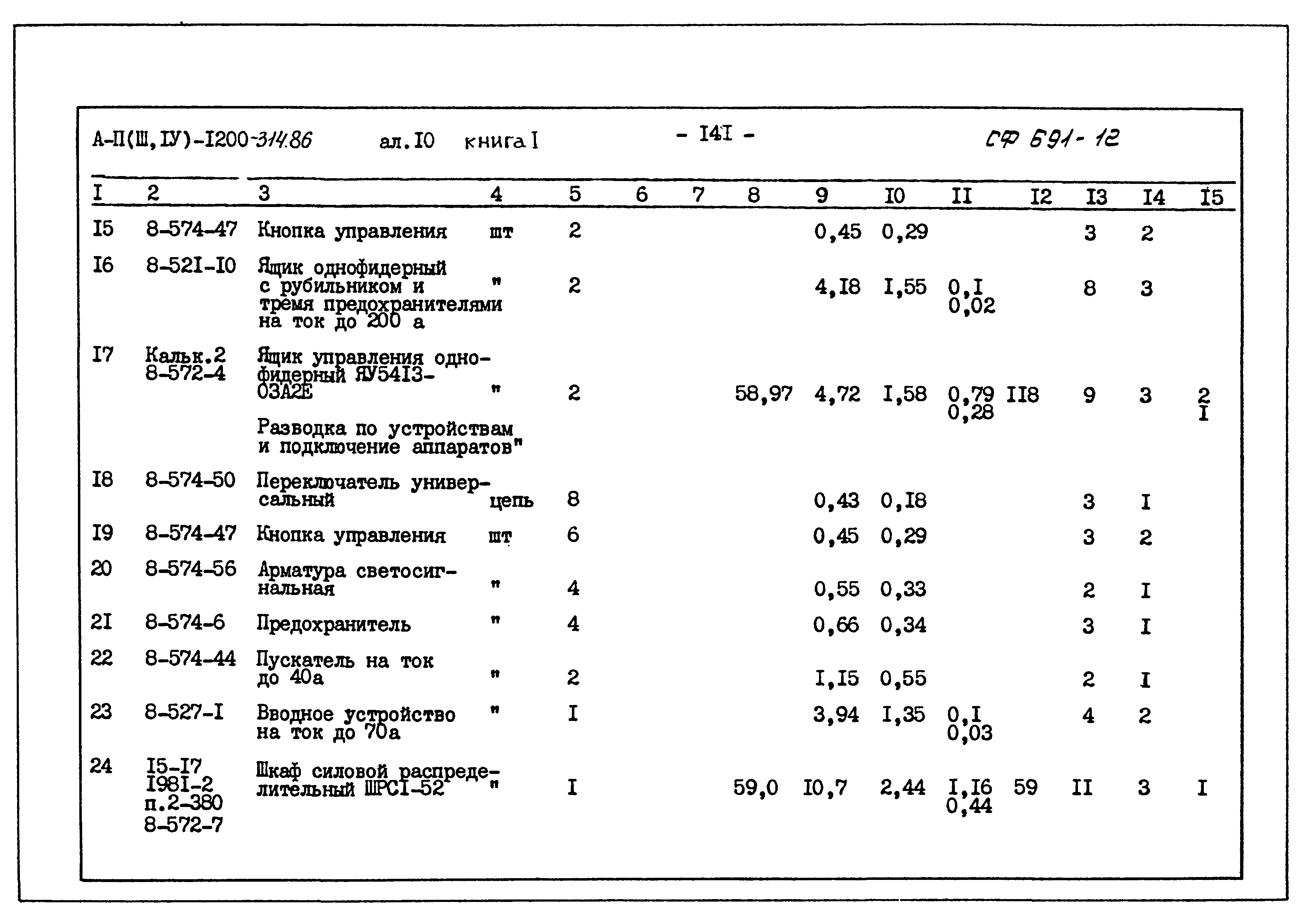 Типовой проект А-II,III,IV-1200-314.86