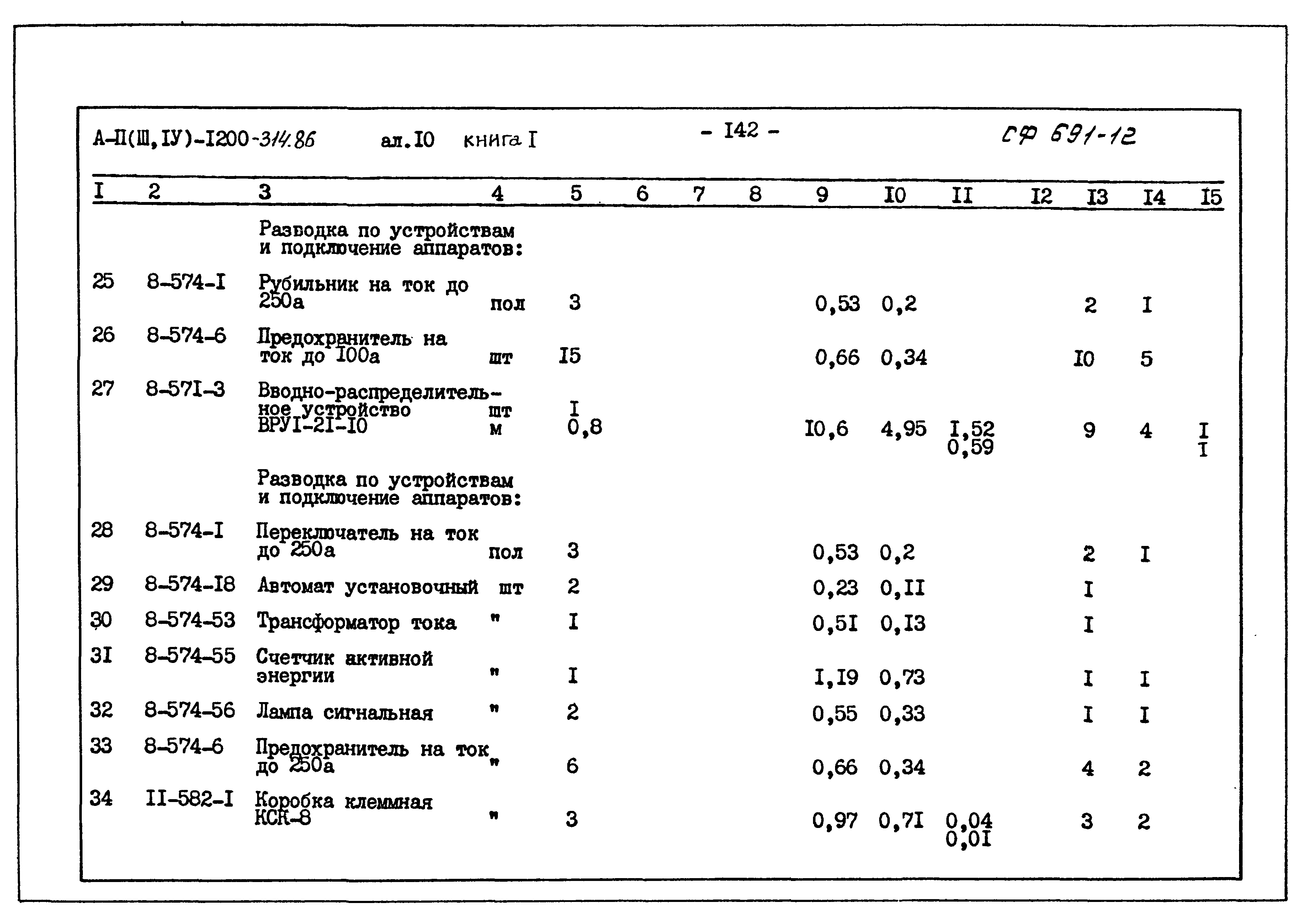 Типовой проект А-II,III,IV-1200-314.86