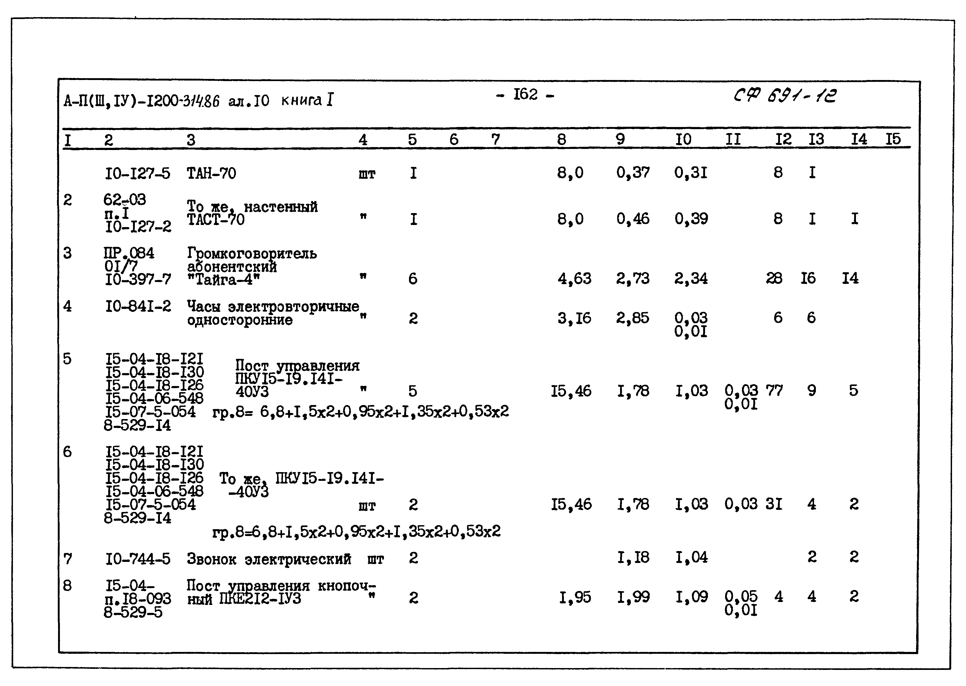 Типовой проект А-II,III,IV-1200-314.86