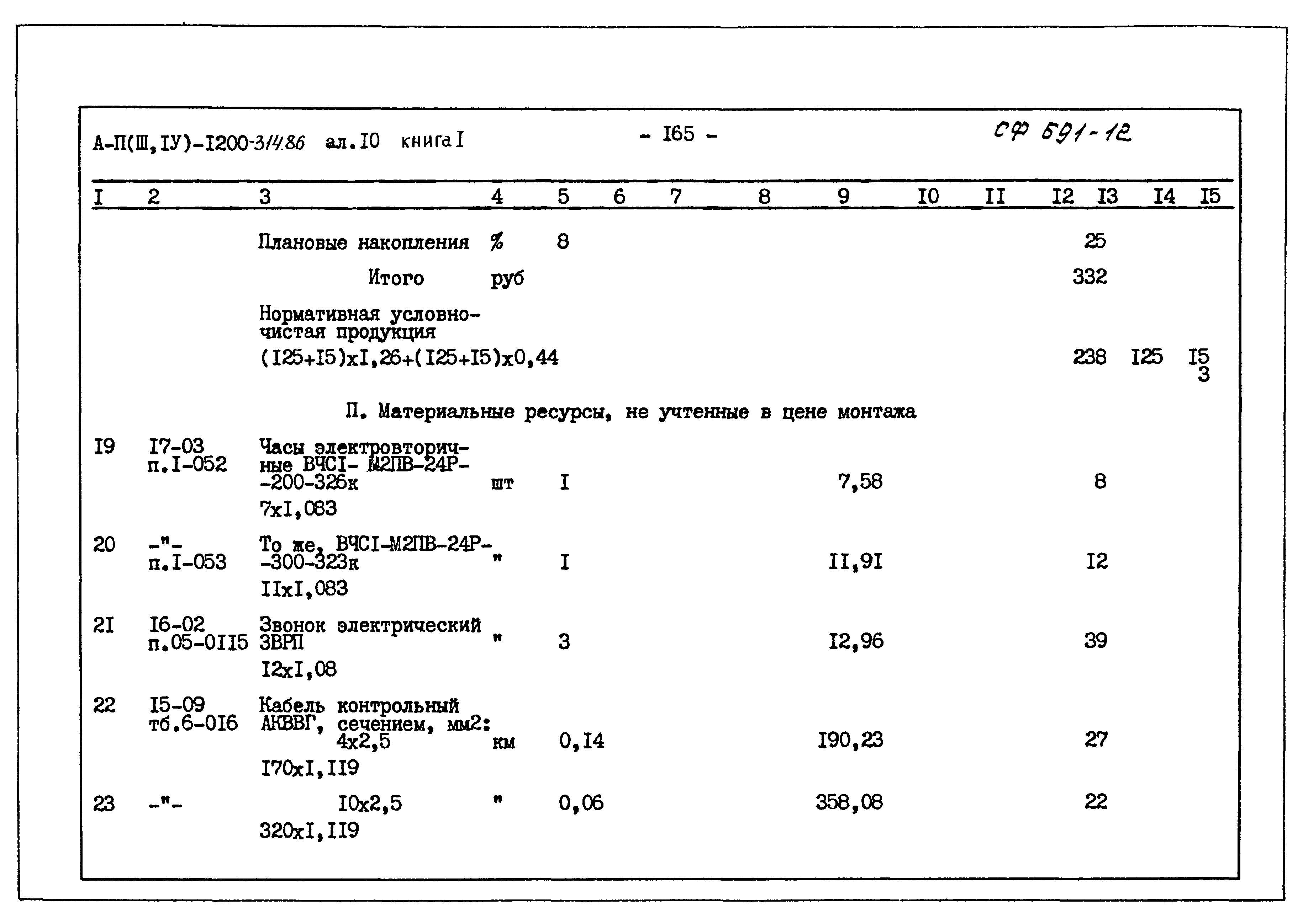 Типовой проект А-II,III,IV-1200-314.86