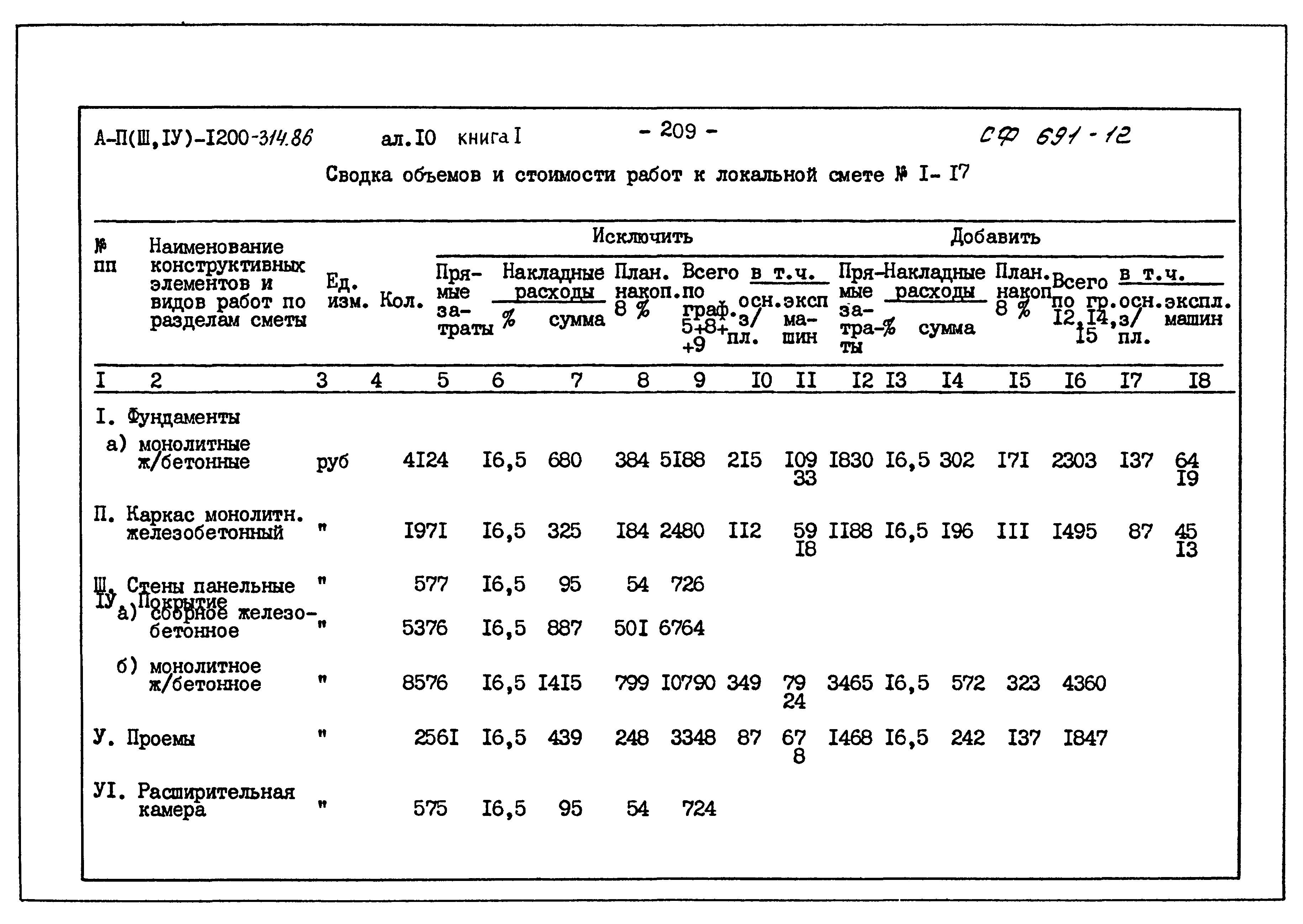 Типовой проект А-II,III,IV-1200-314.86
