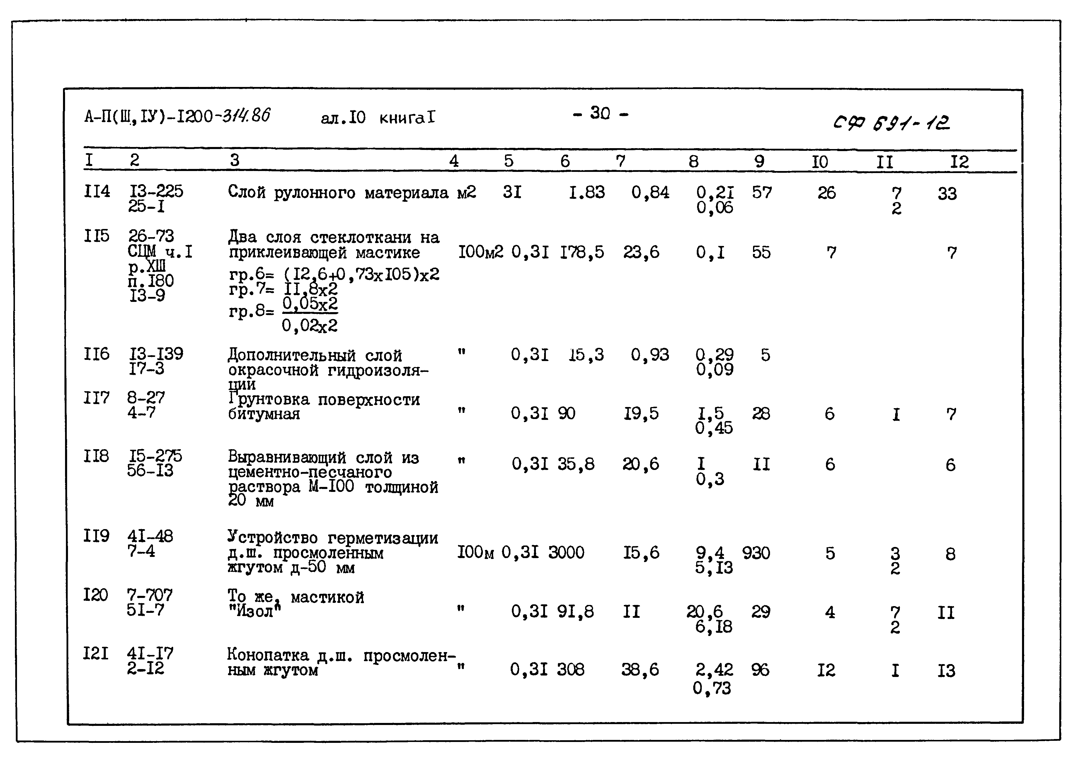 Типовой проект А-II,III,IV-1200-314.86