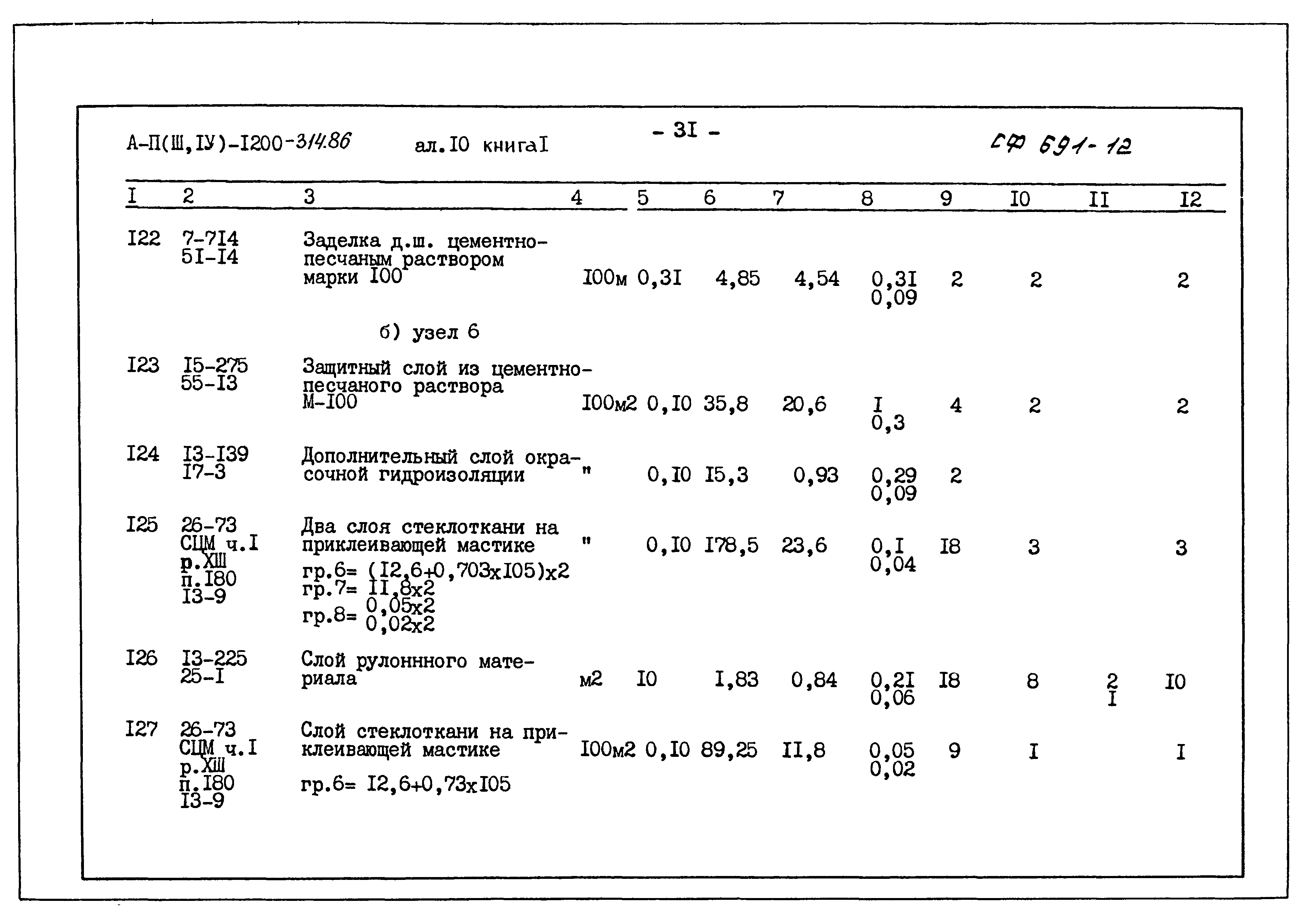 Типовой проект А-II,III,IV-1200-314.86