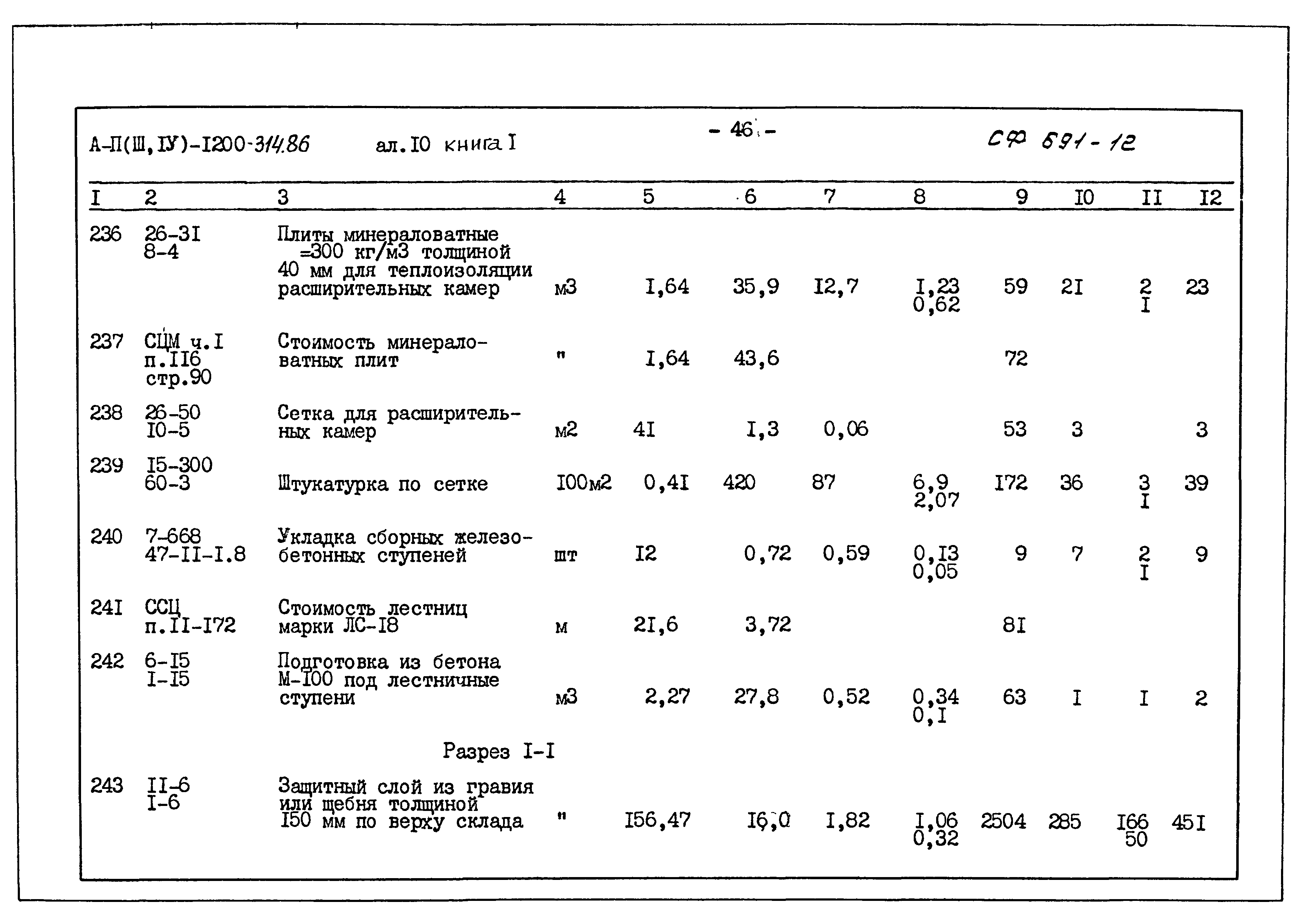 Типовой проект А-II,III,IV-1200-314.86