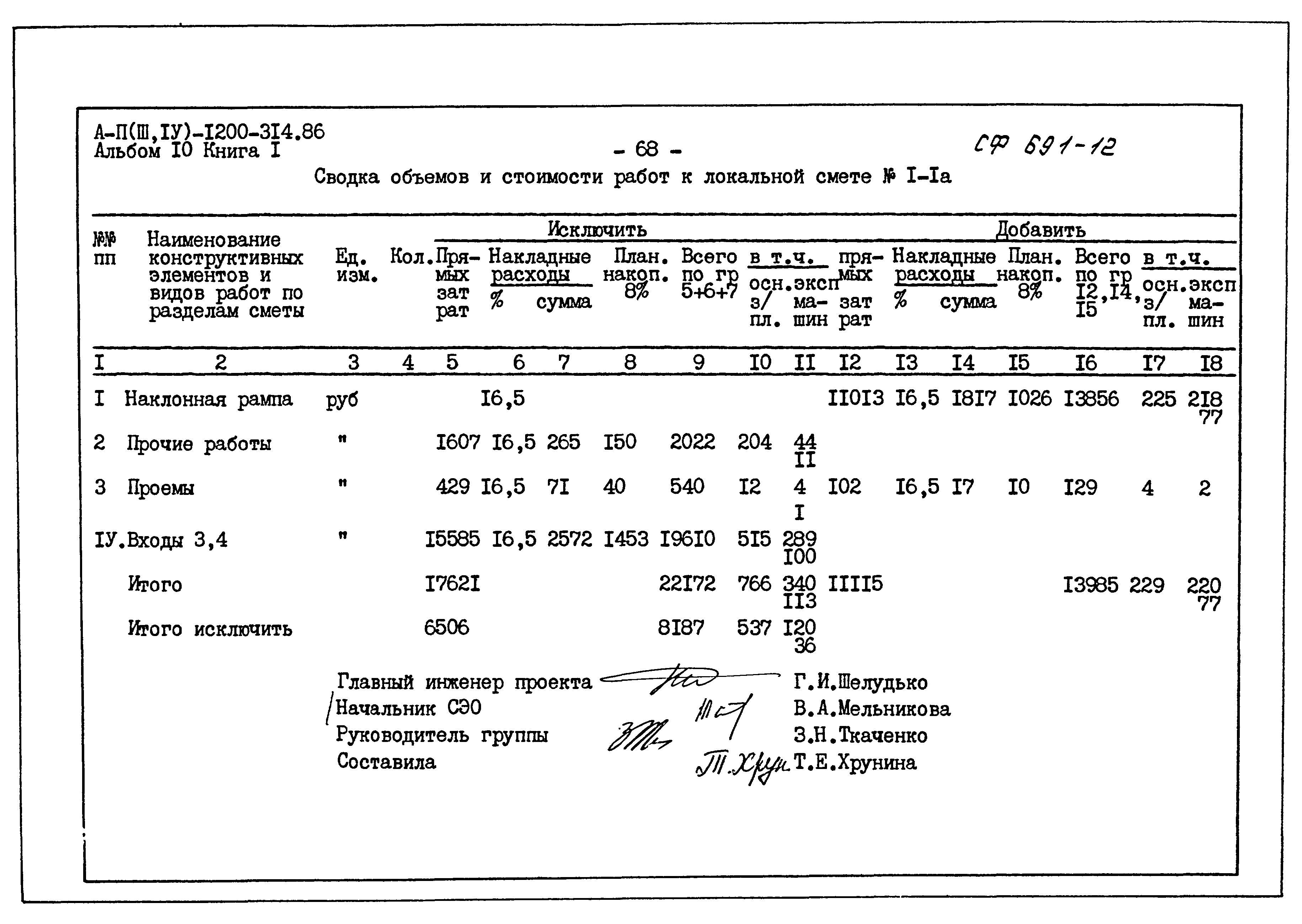 Типовой проект А-II,III,IV-1200-314.86