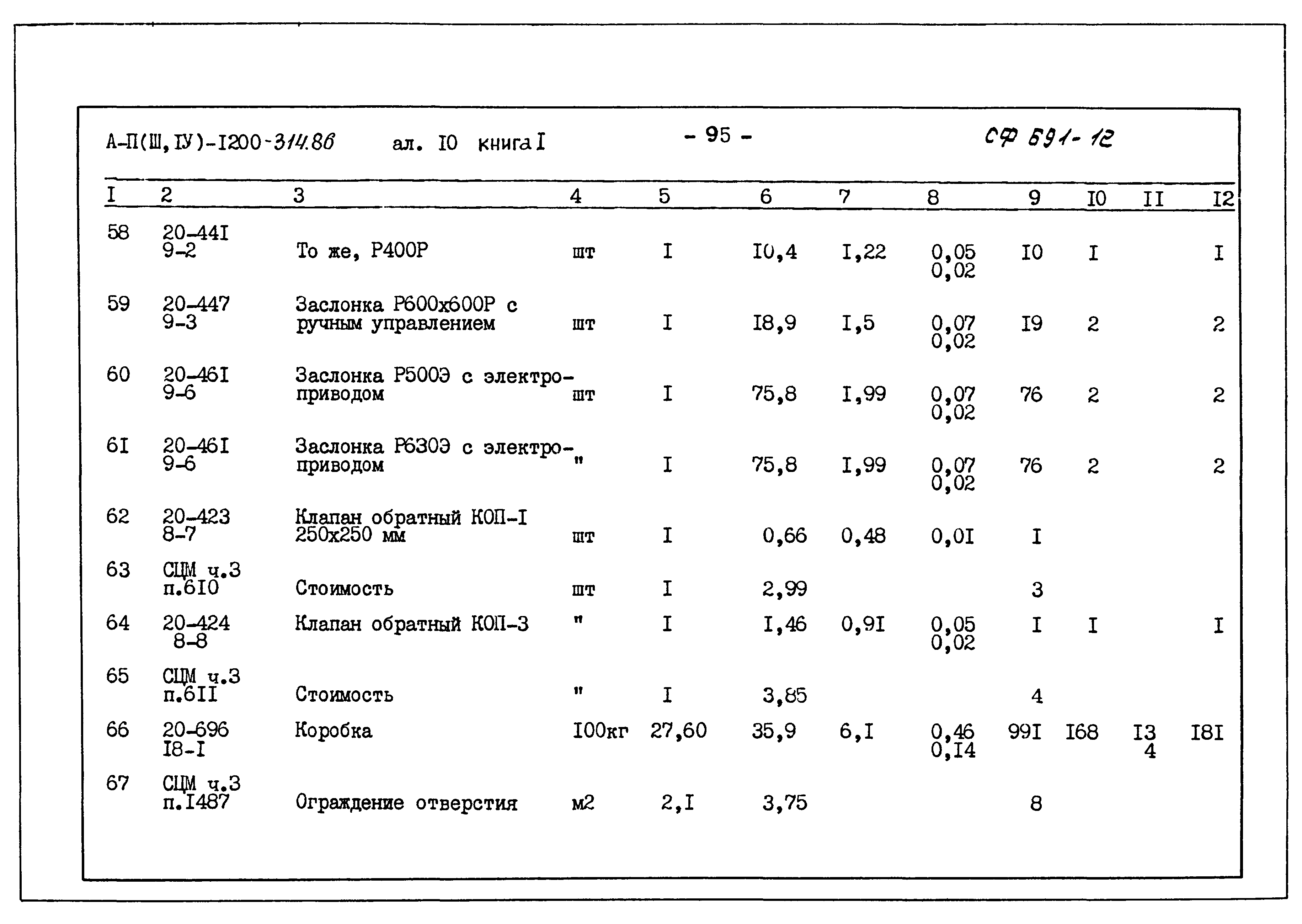 Типовой проект А-II,III,IV-1200-314.86