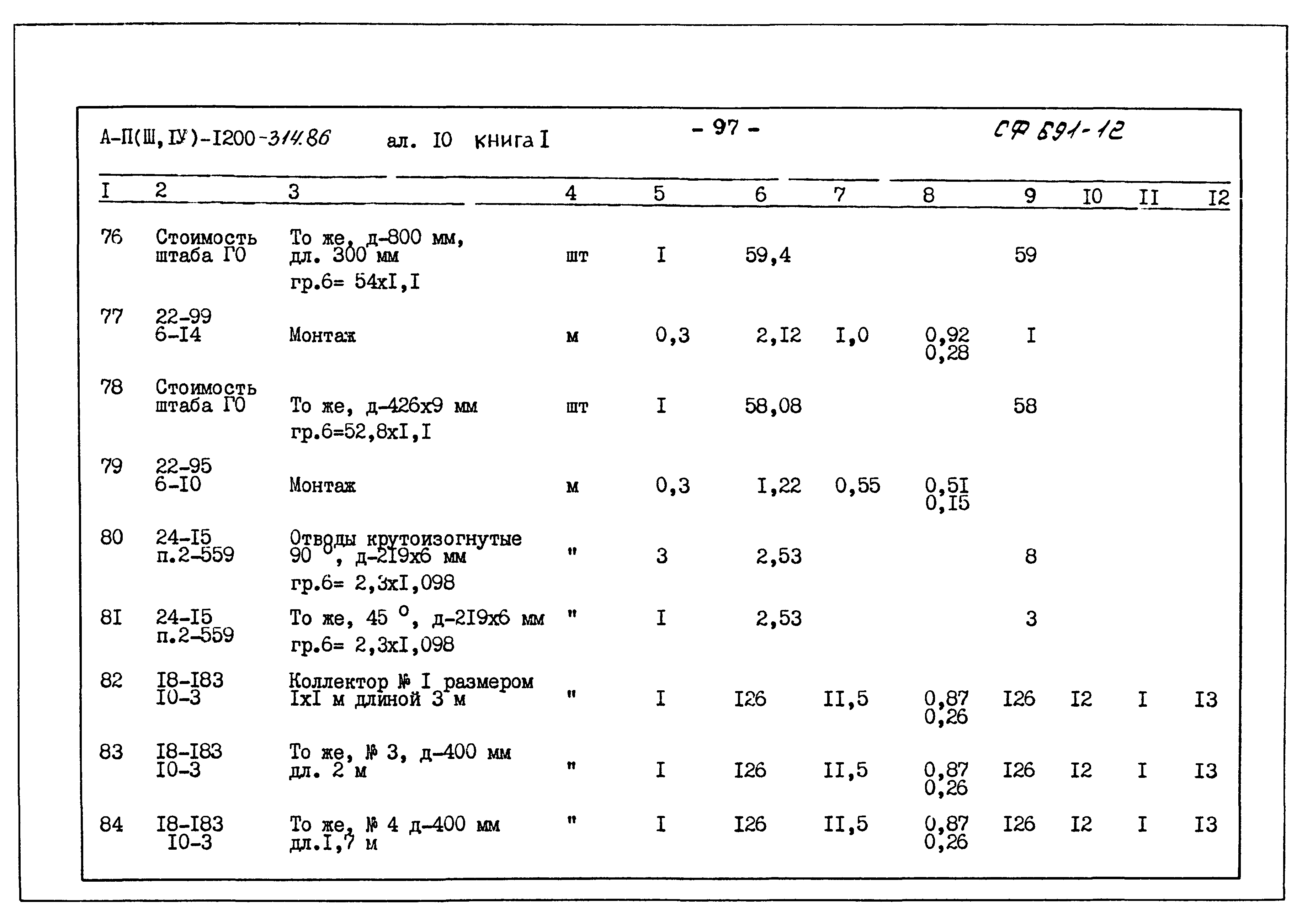 Типовой проект А-II,III,IV-1200-314.86