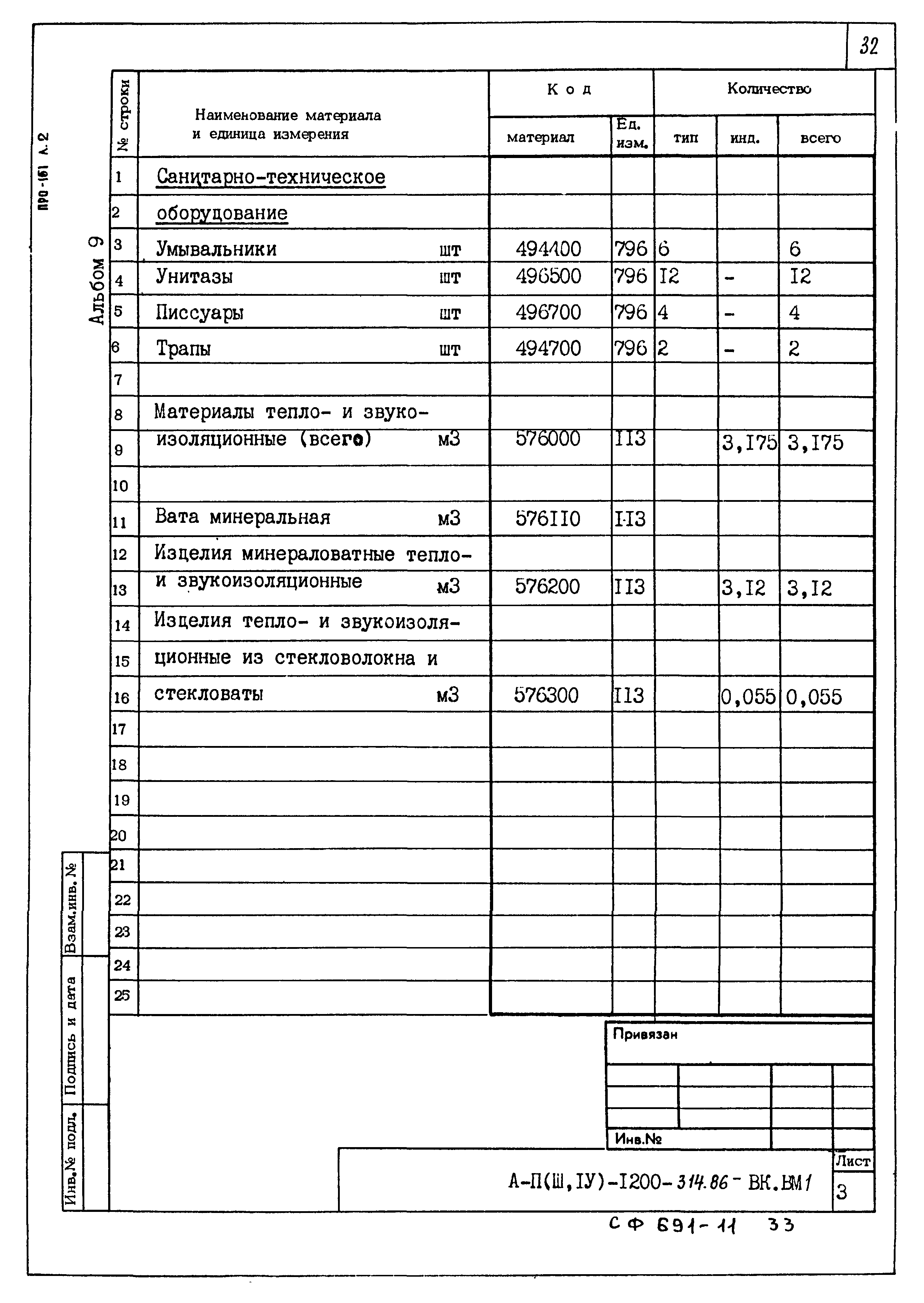 Типовой проект А-II,III,IV-1200-314.86