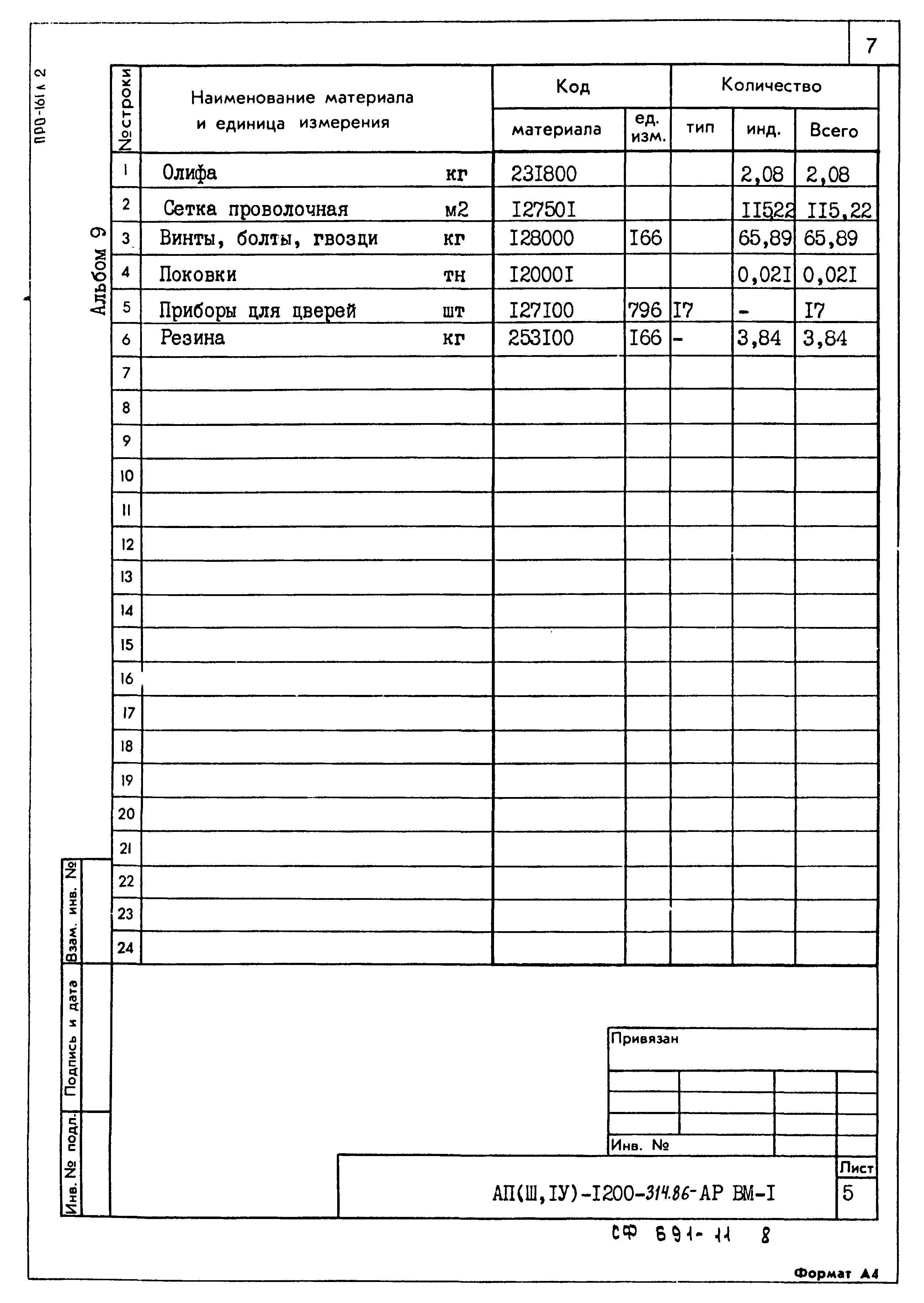 Типовой проект А-II,III,IV-1200-314.86