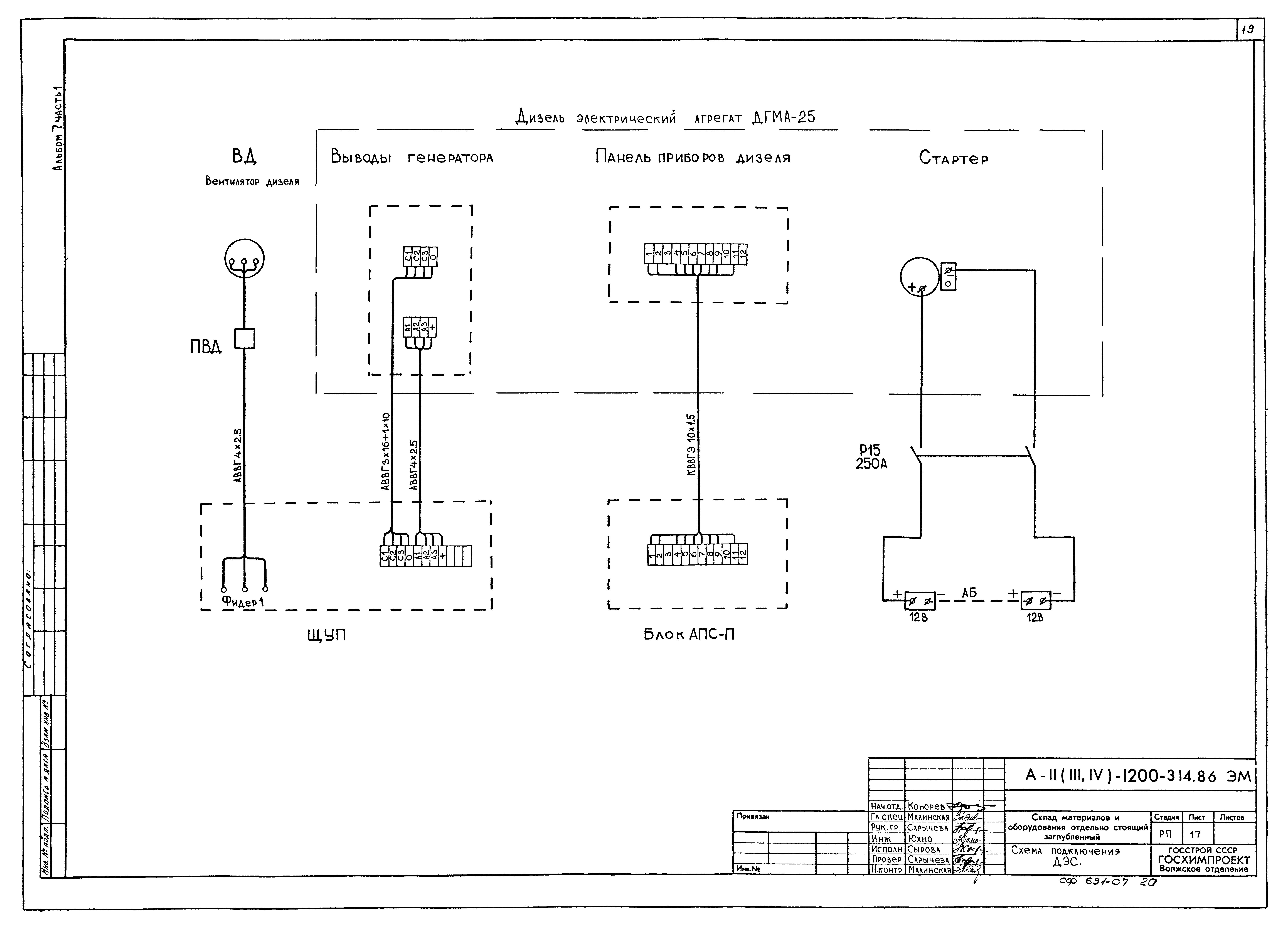Типовой проект А-II,III,IV-1200-314.86