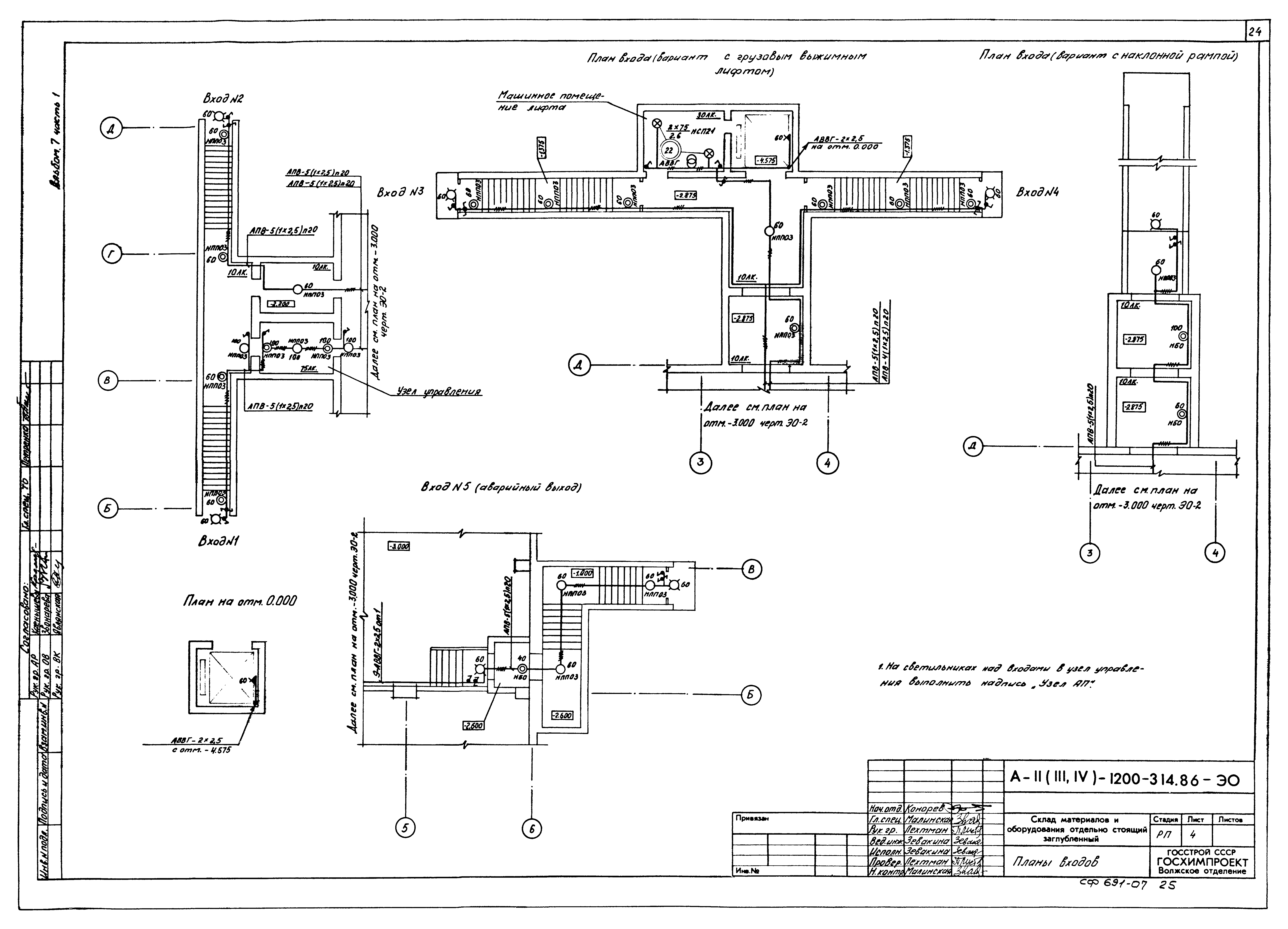 Типовой проект А-II,III,IV-1200-314.86