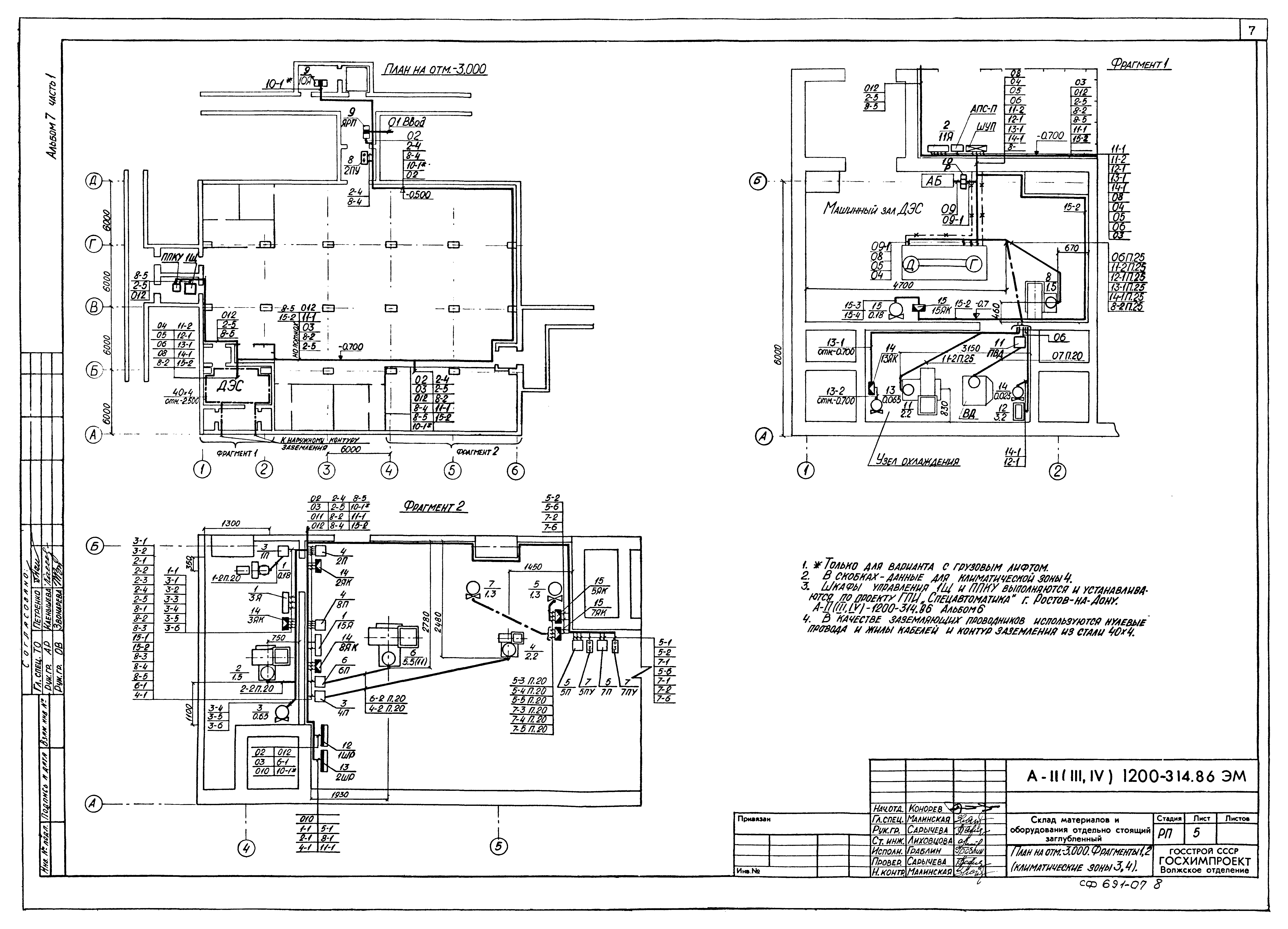 Типовой проект А-II,III,IV-1200-314.86