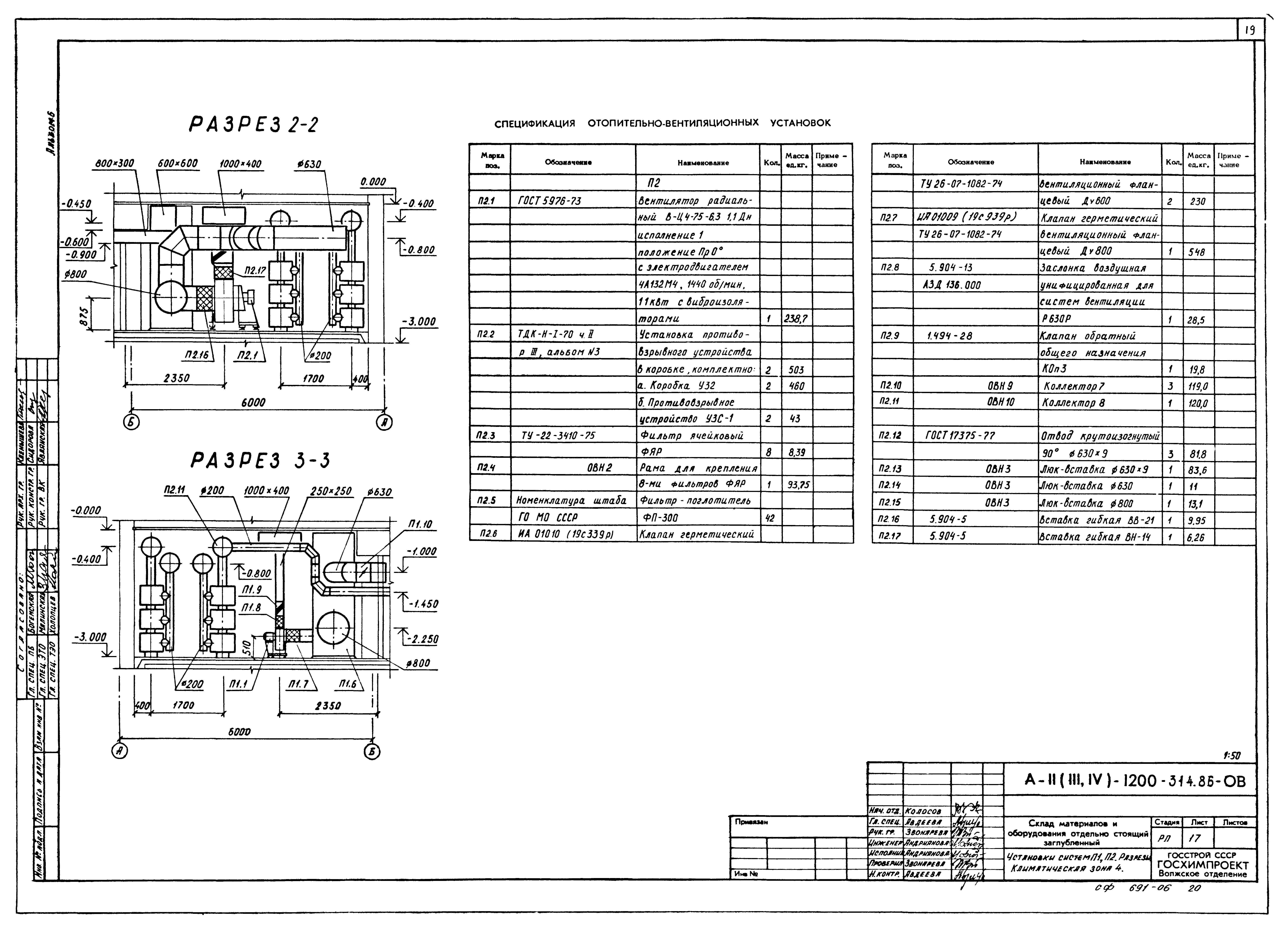 Типовой проект А-II,III,IV-1200-314.86