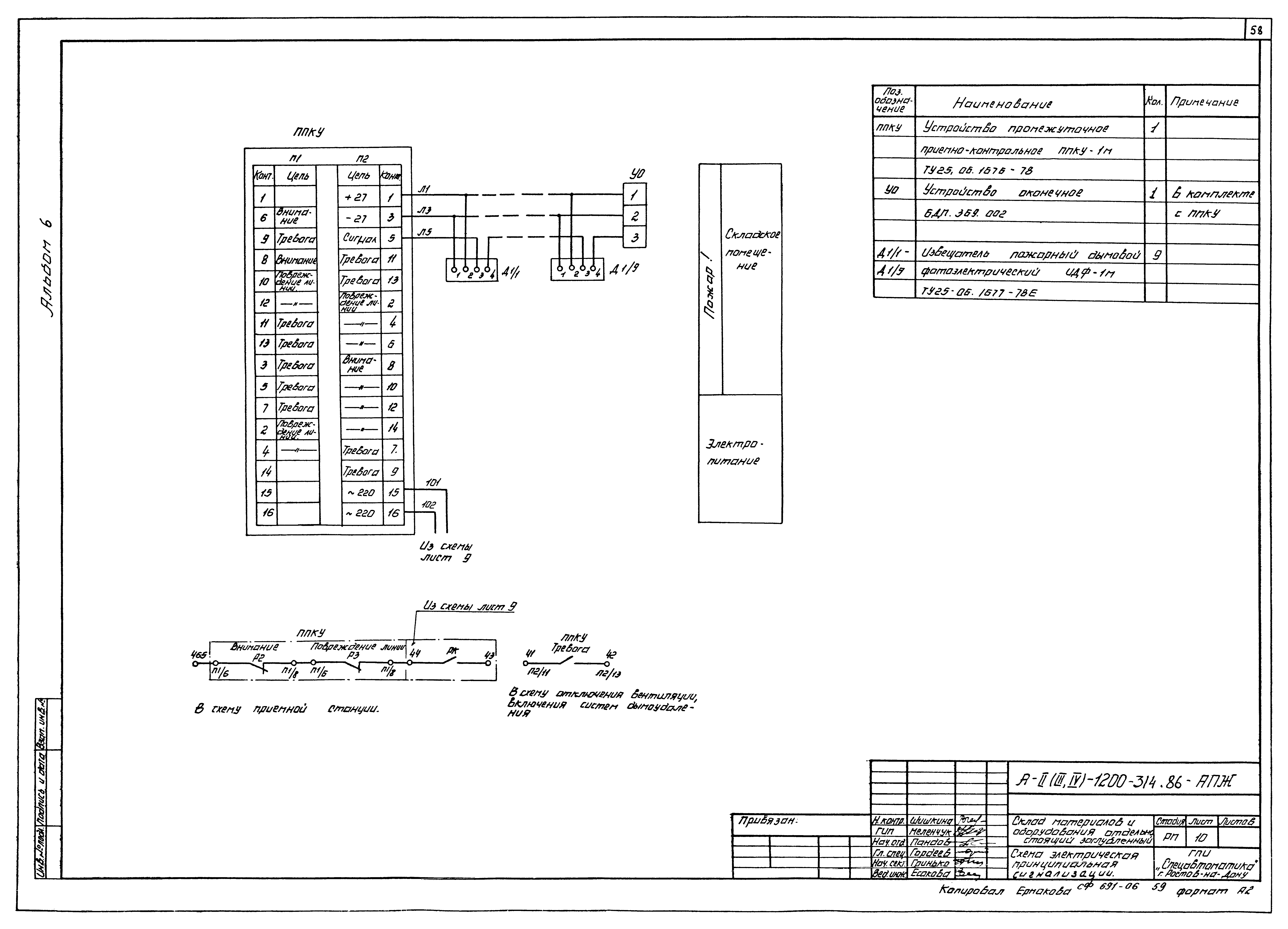 Типовой проект А-II,III,IV-1200-314.86