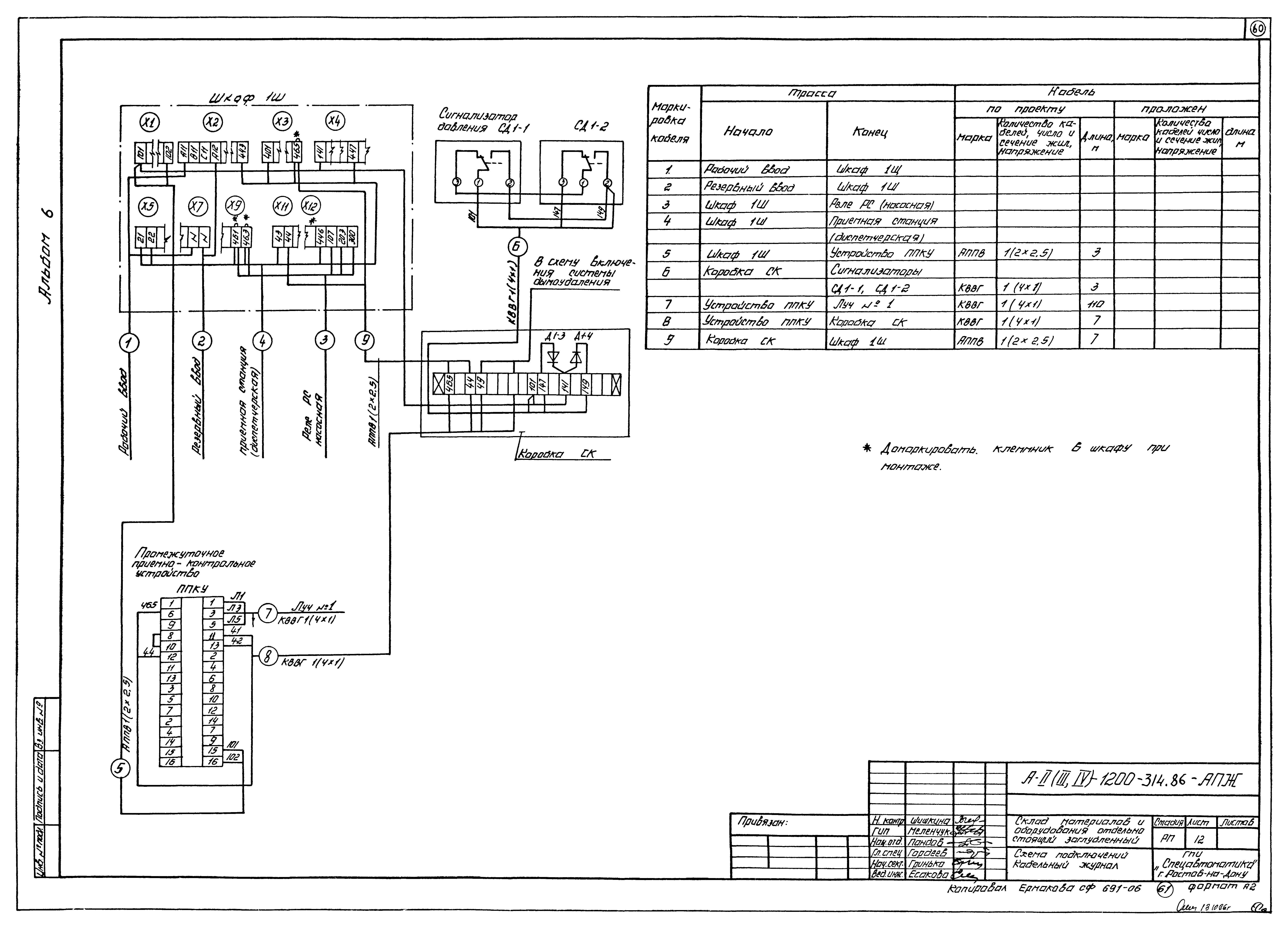 Типовой проект А-II,III,IV-1200-314.86