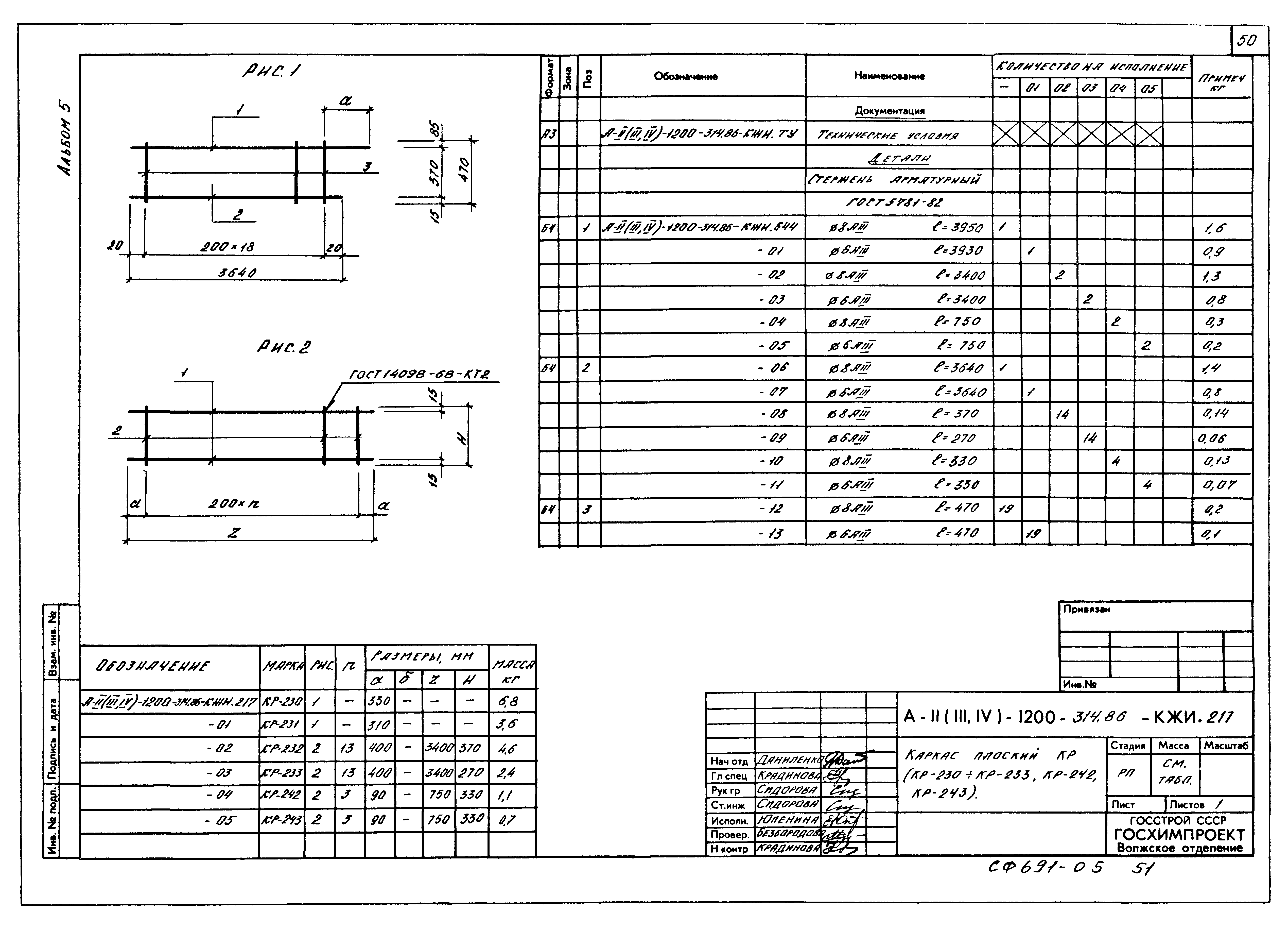 Типовой проект А-II,III,IV-1200-314.86