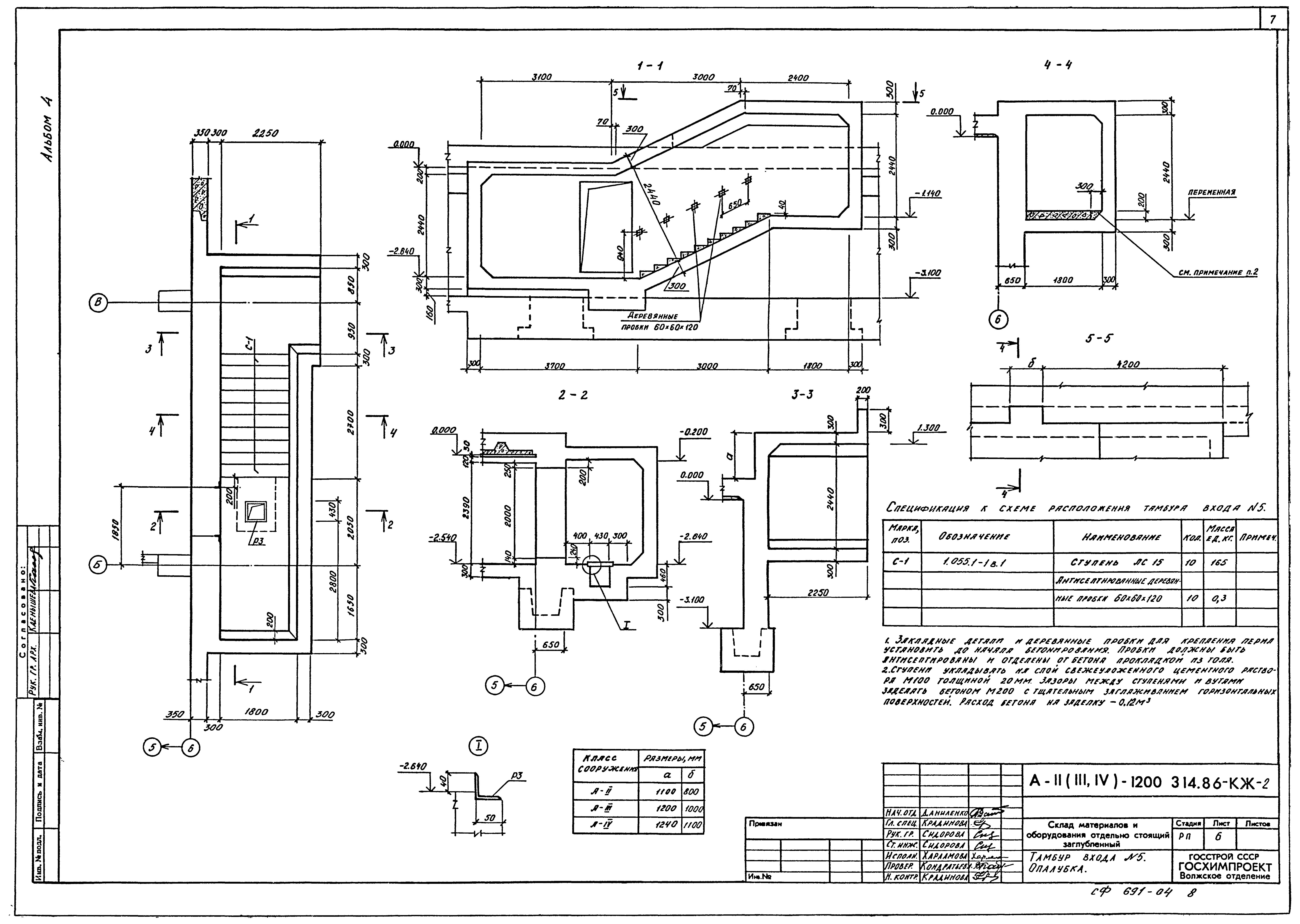 Типовой проект А-II,III,IV-1200-314.86
