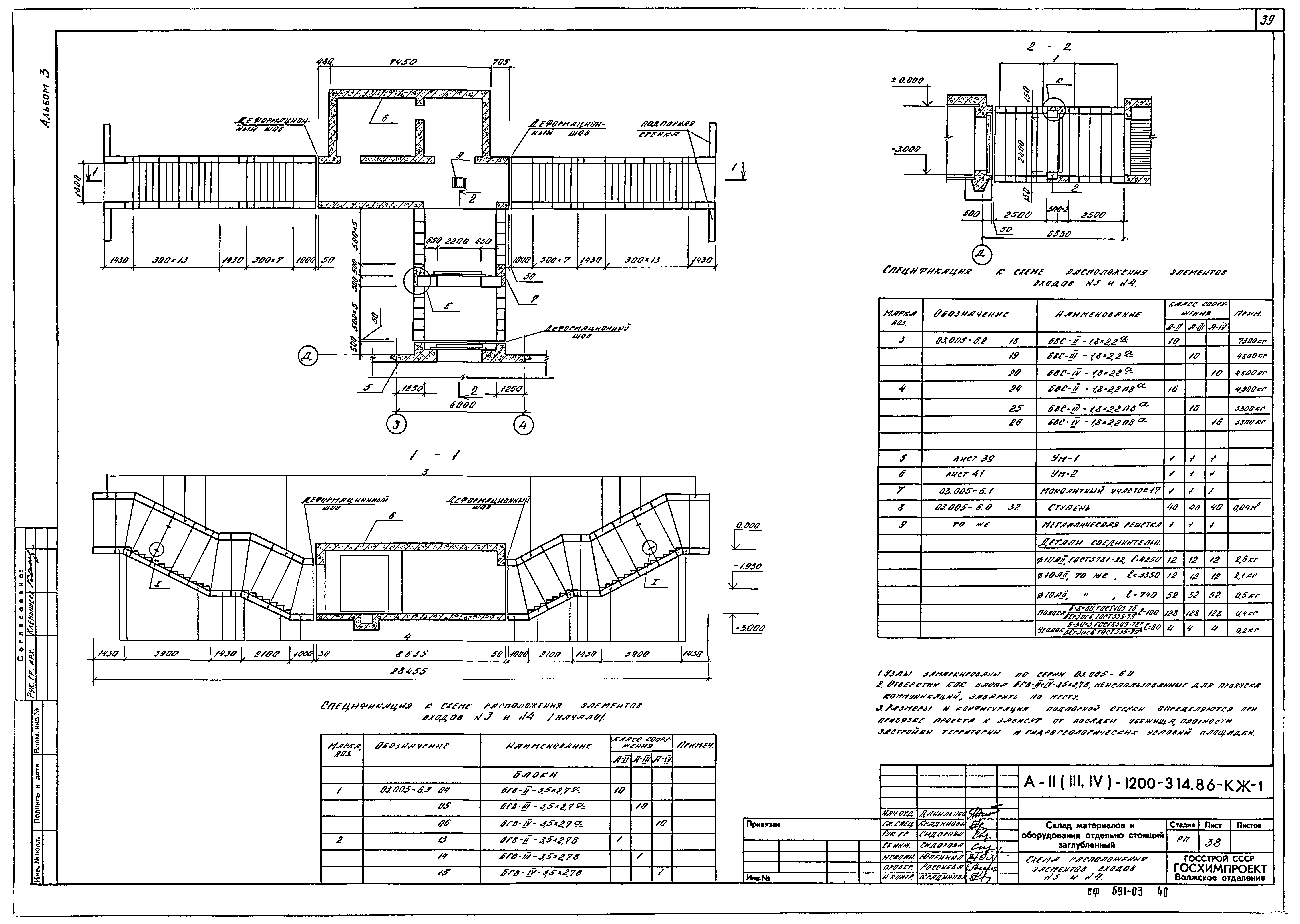 Типовой проект А-II,III,IV-1200-314.86