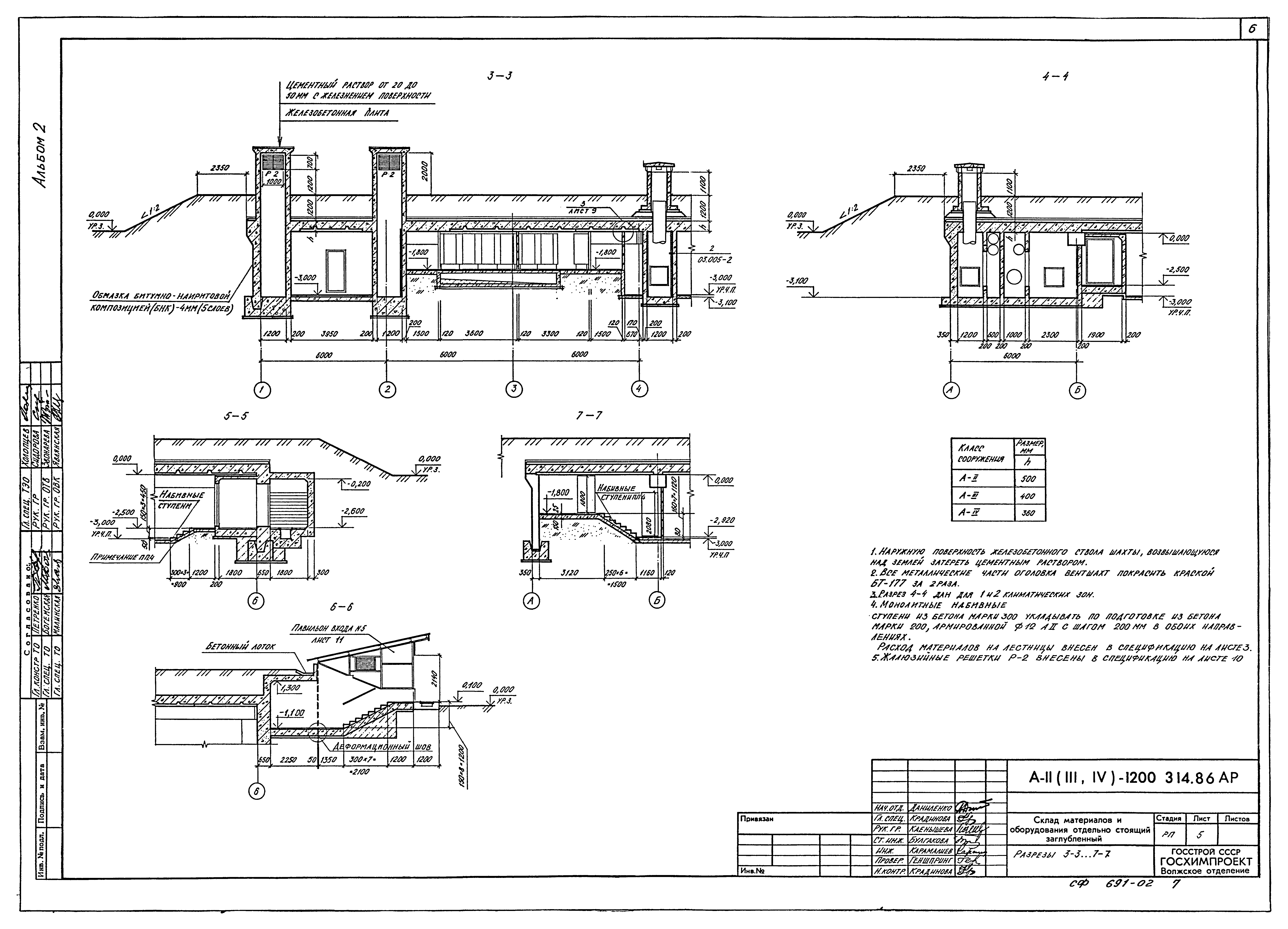 Типовой проект А-II,III,IV-1200-314.86