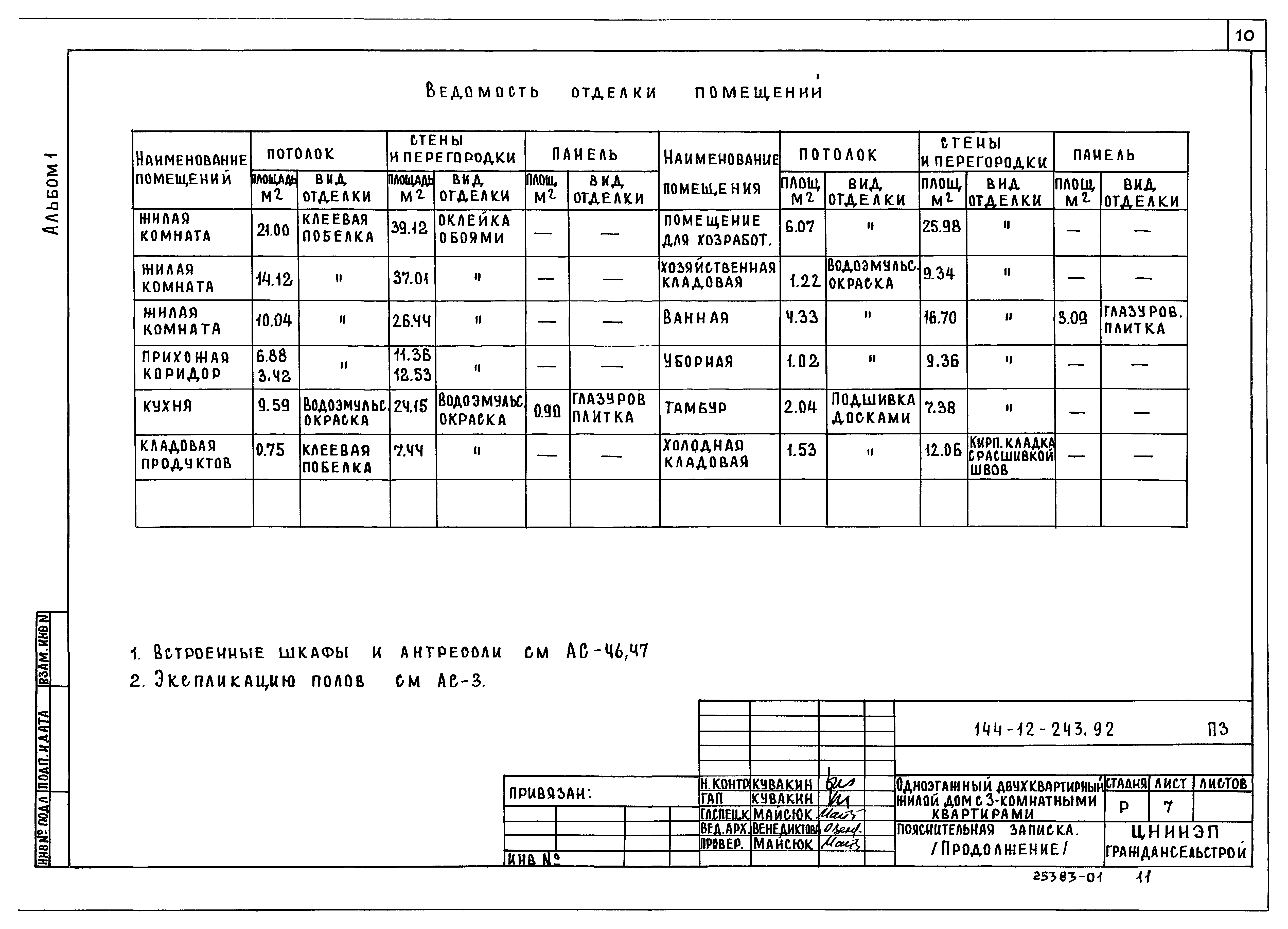 Типовой проект 144-12-243.92