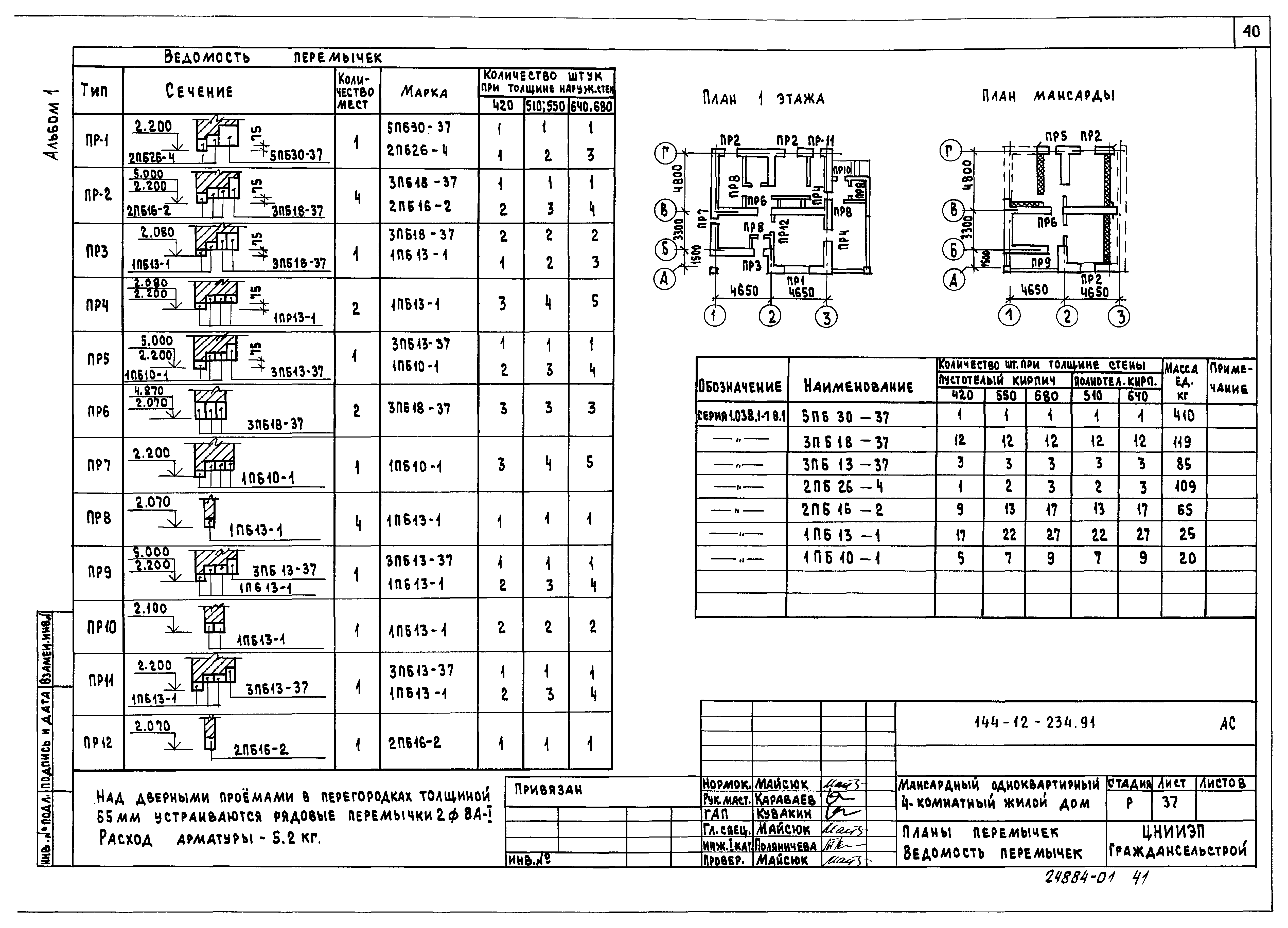 Типовой проект 144-12-234.91