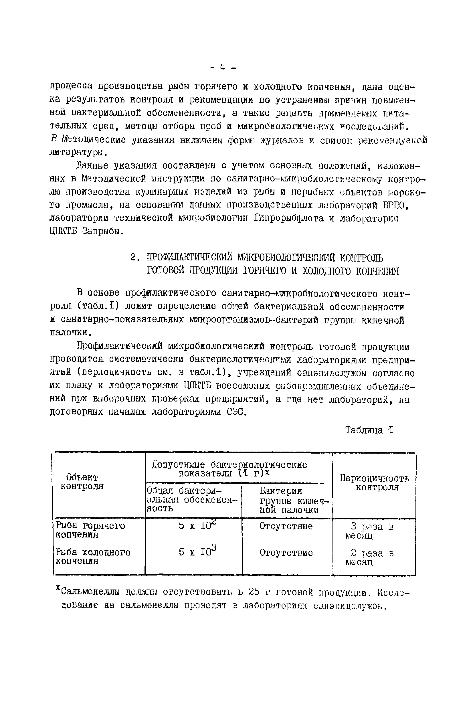 Скачать Методические указания по санитарно-микробиологическому контролю  производства рыбы горячего и холодного копчения