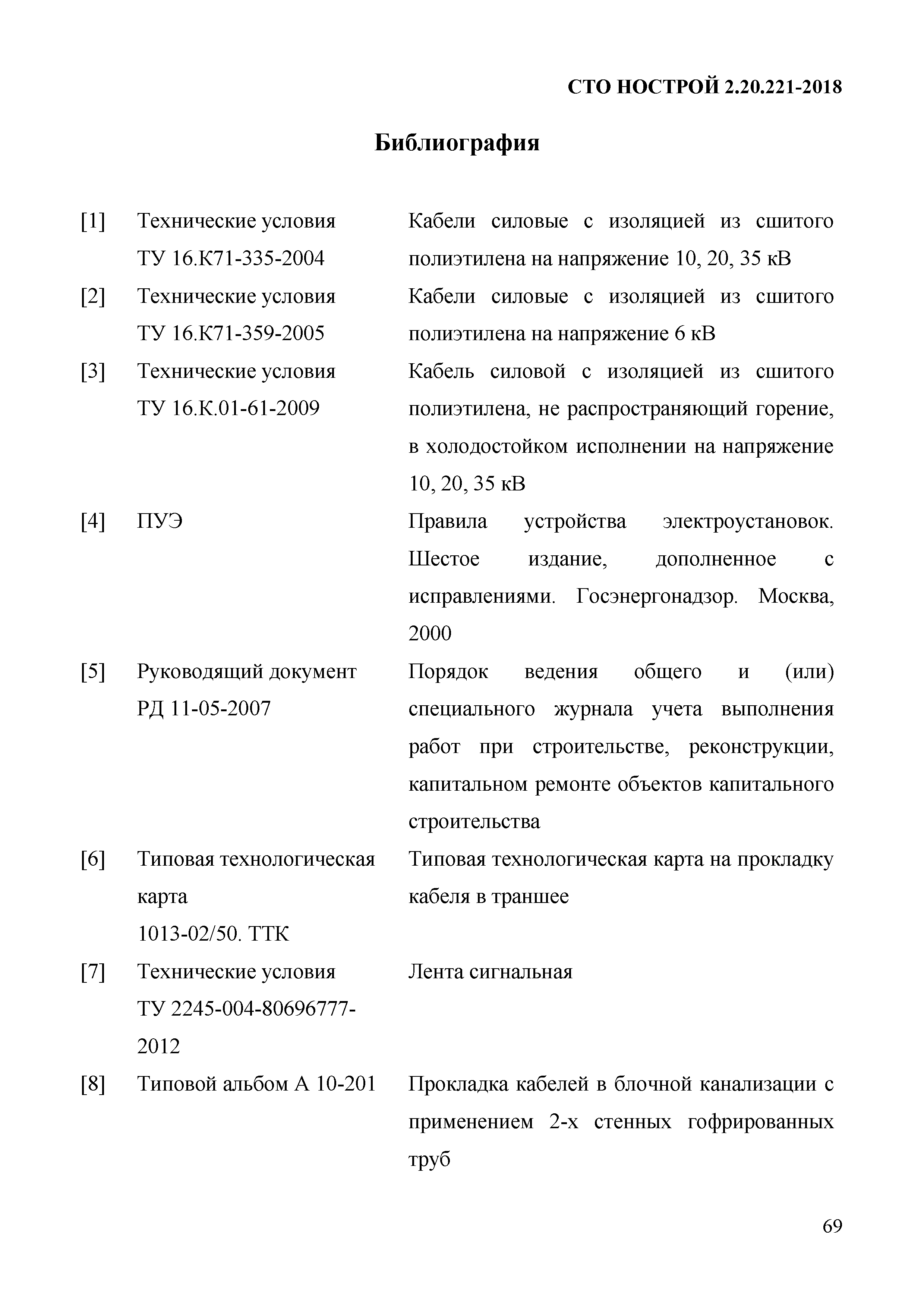 СТО НОСТРОЙ 2.20.221-2018