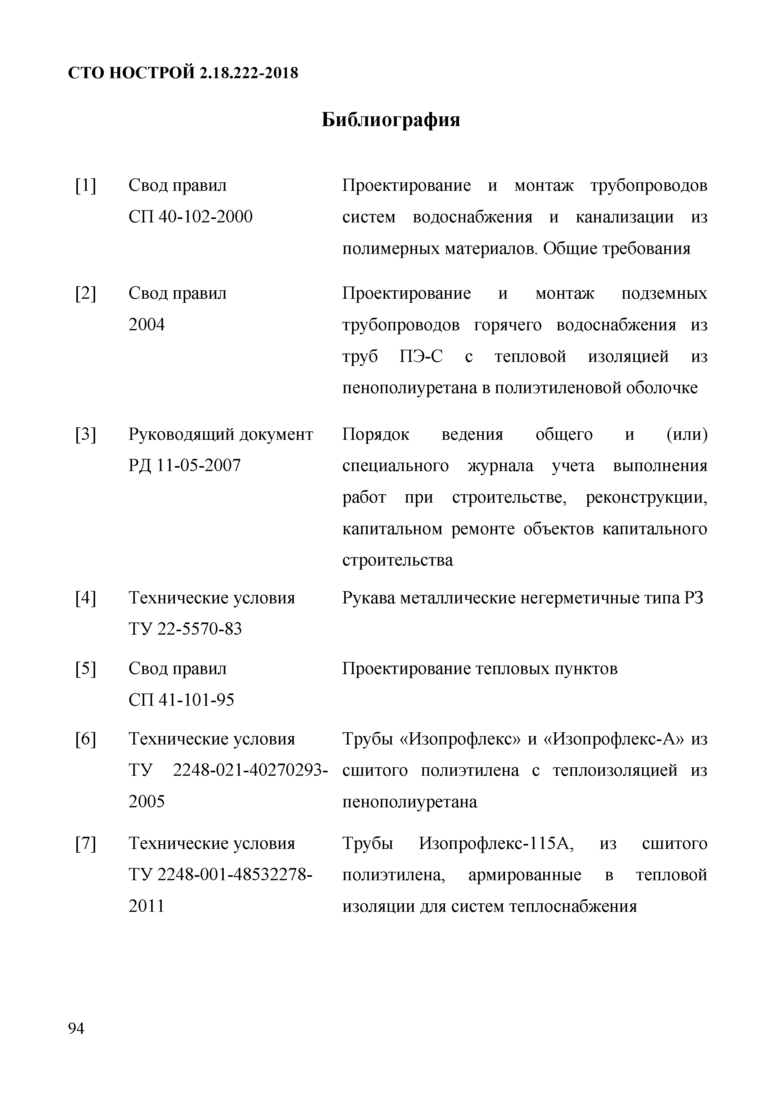 СТО НОСТРОЙ 2.18.222-2018