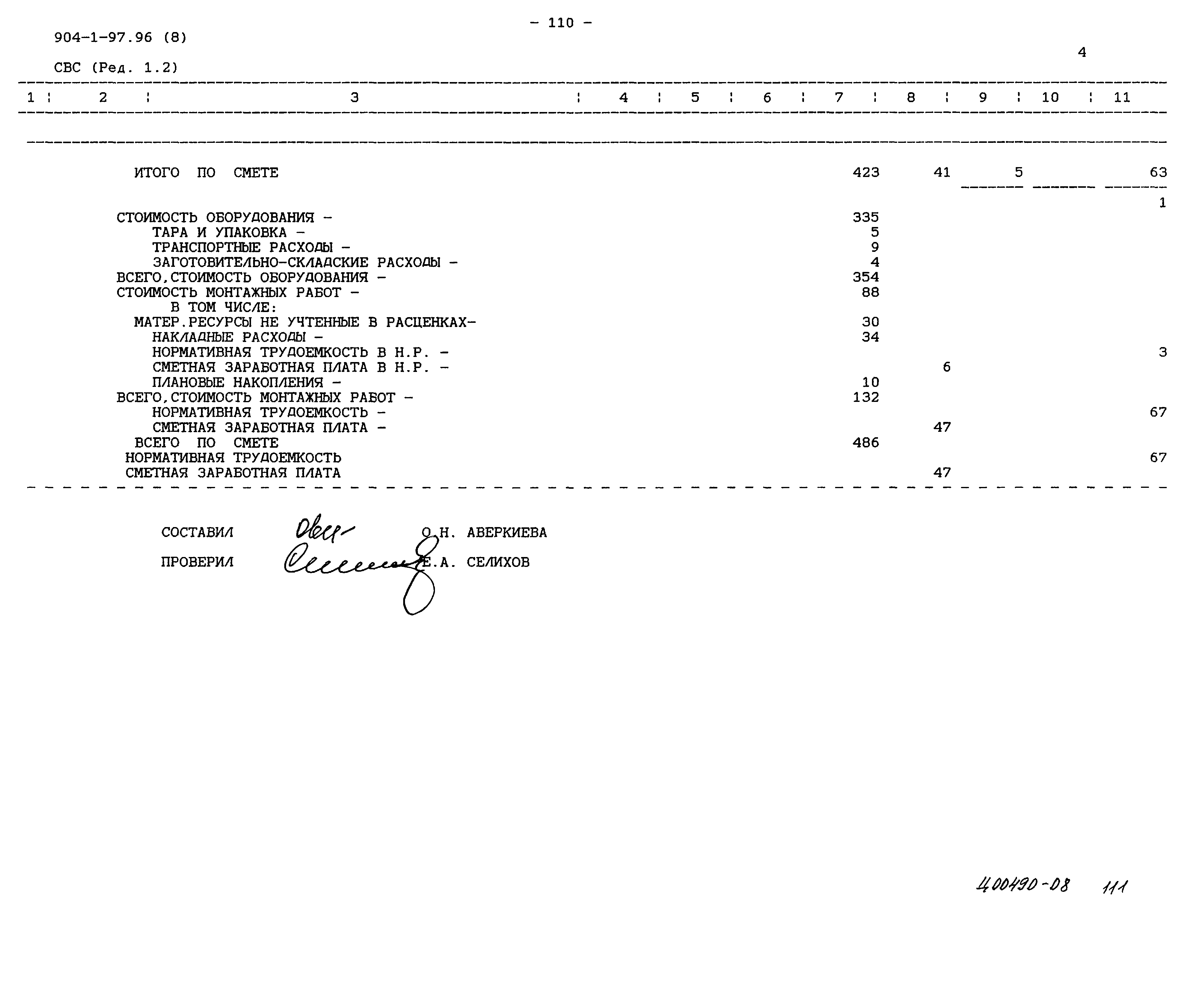Типовой проект 904-1-97.96