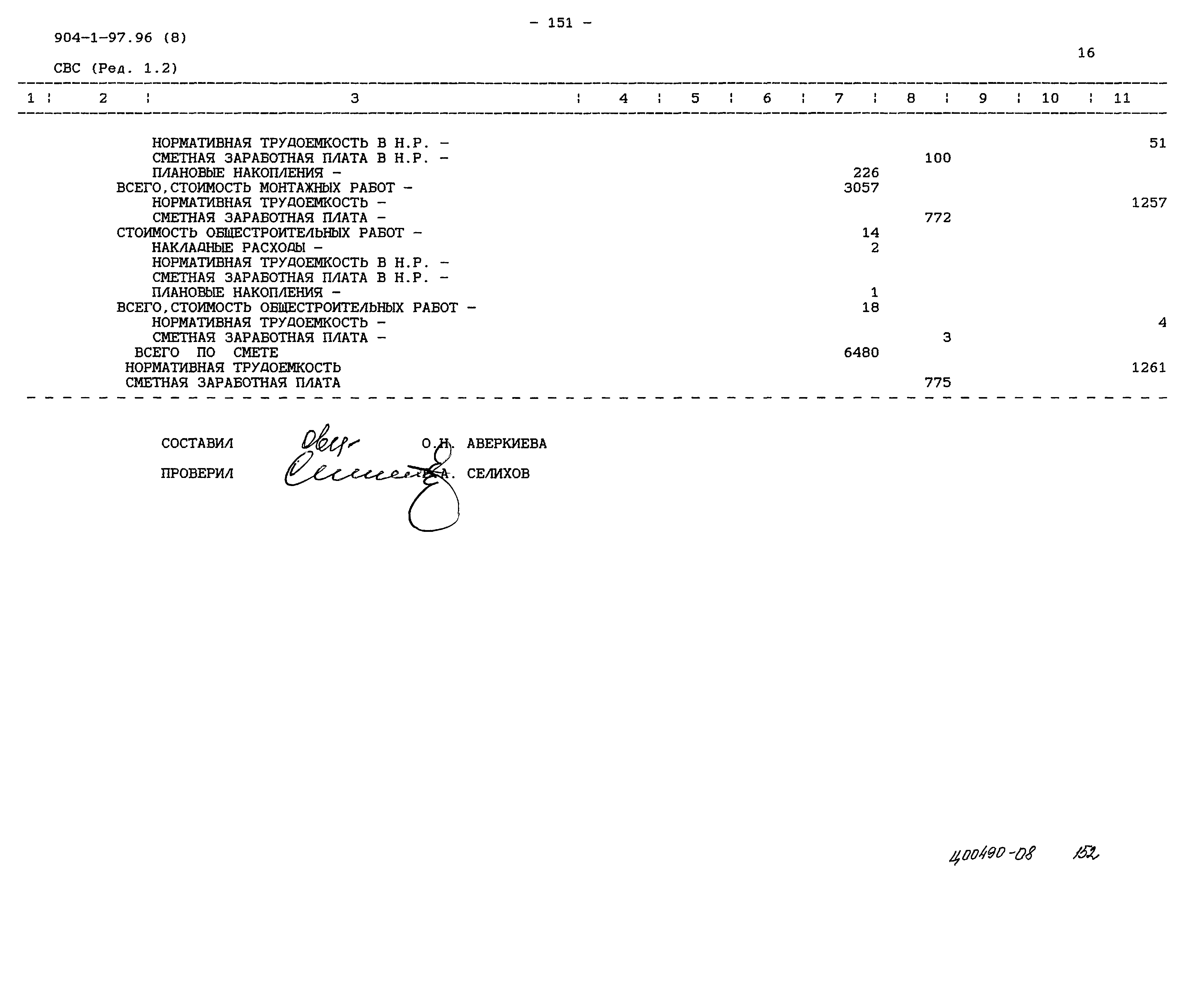 Типовой проект 904-1-97.96
