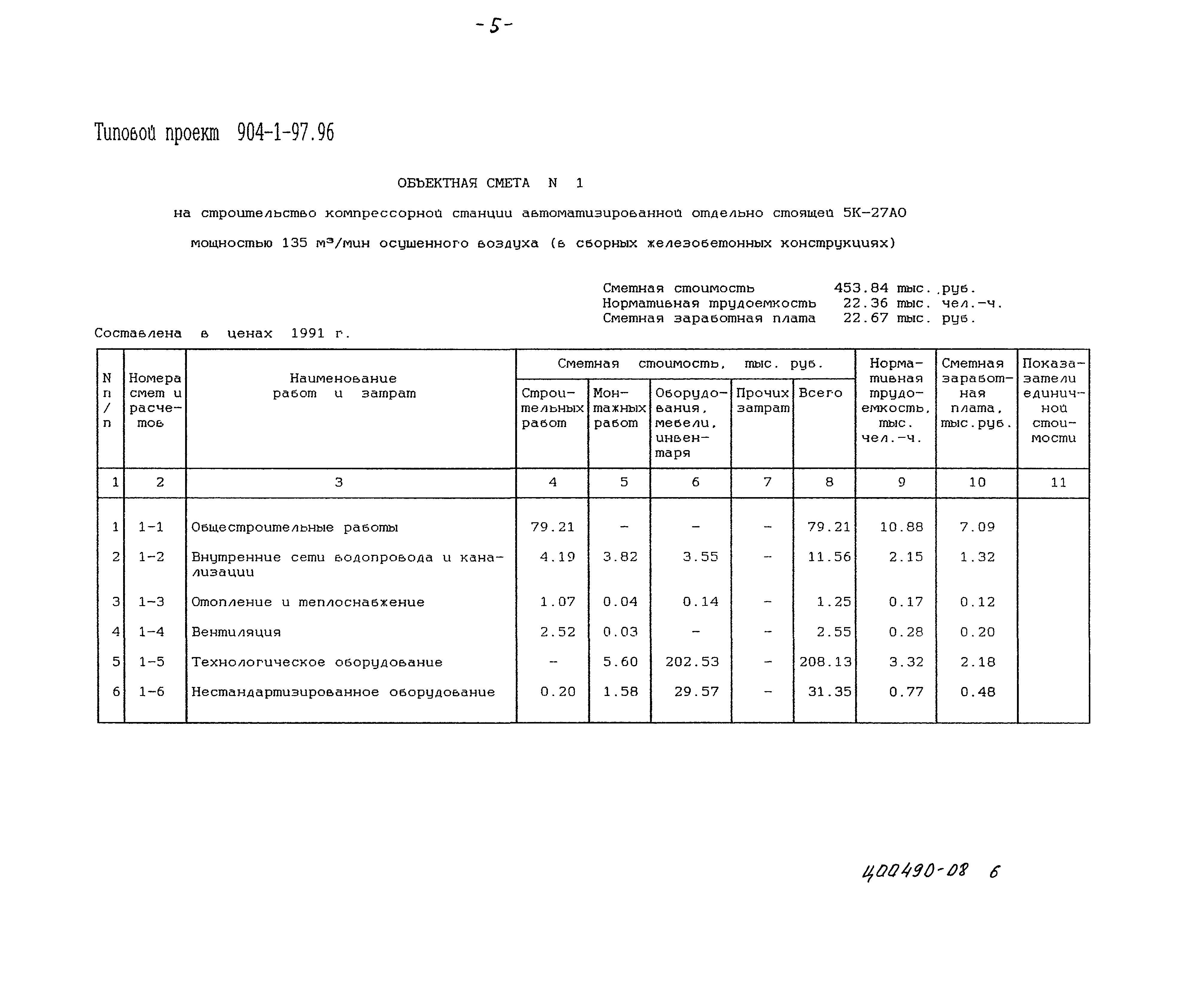 Типовой проект 904-1-97.96