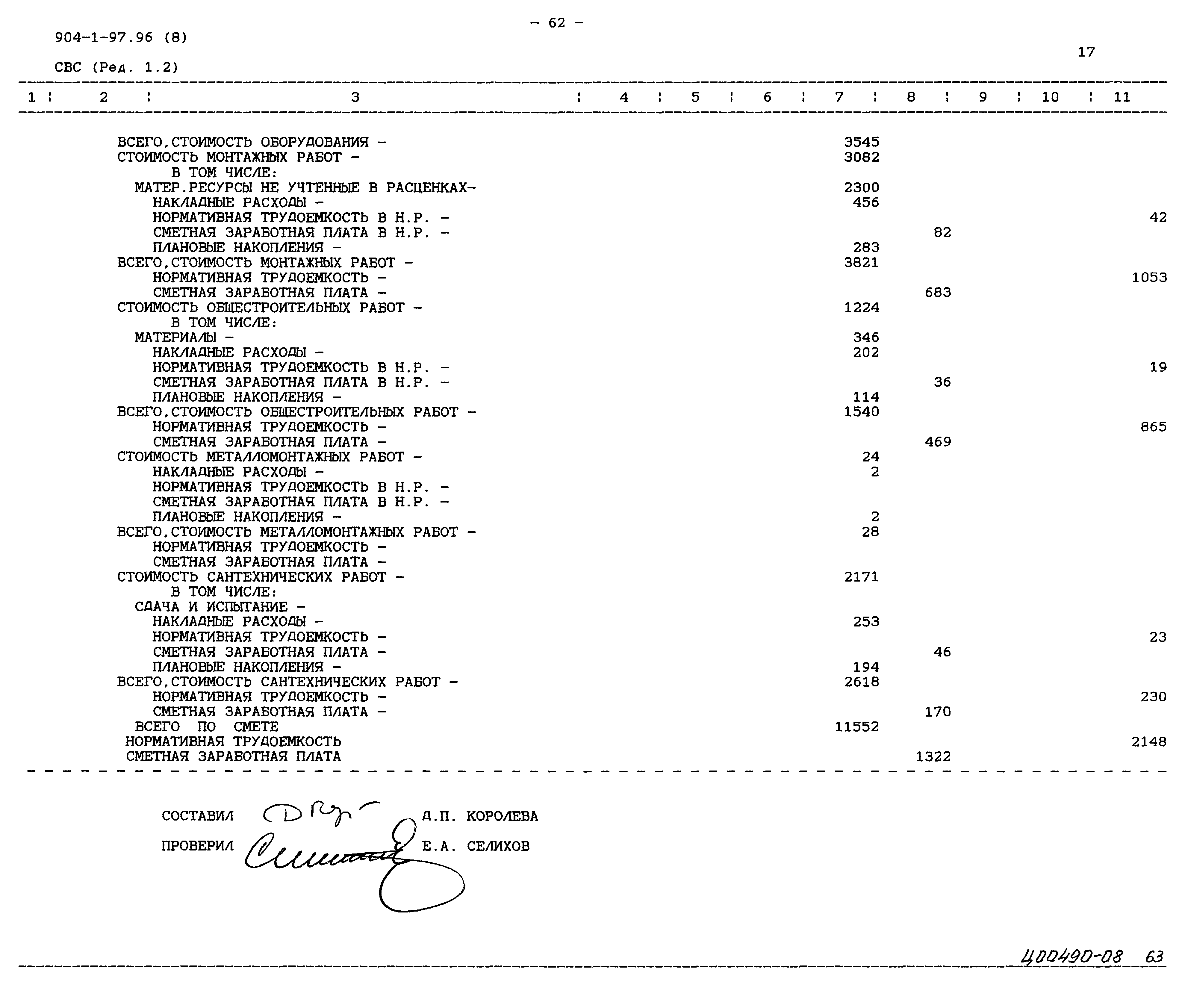 Типовой проект 904-1-97.96