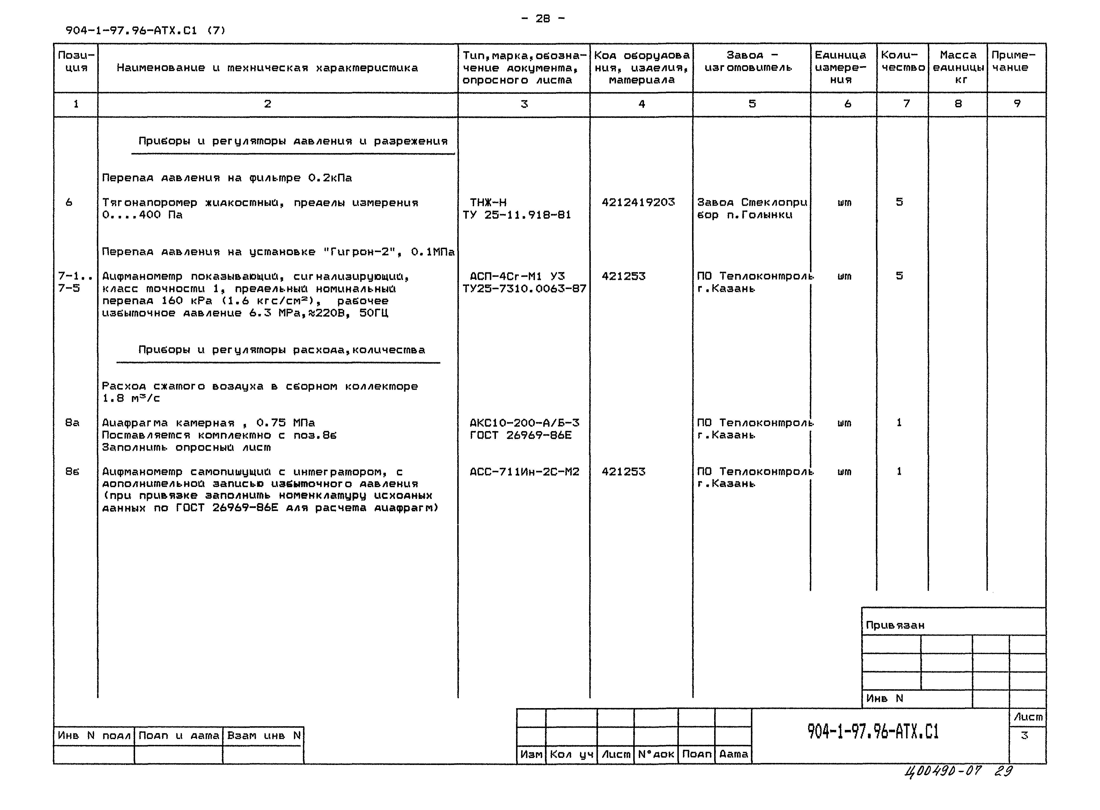 Типовой проект 904-1-97.96