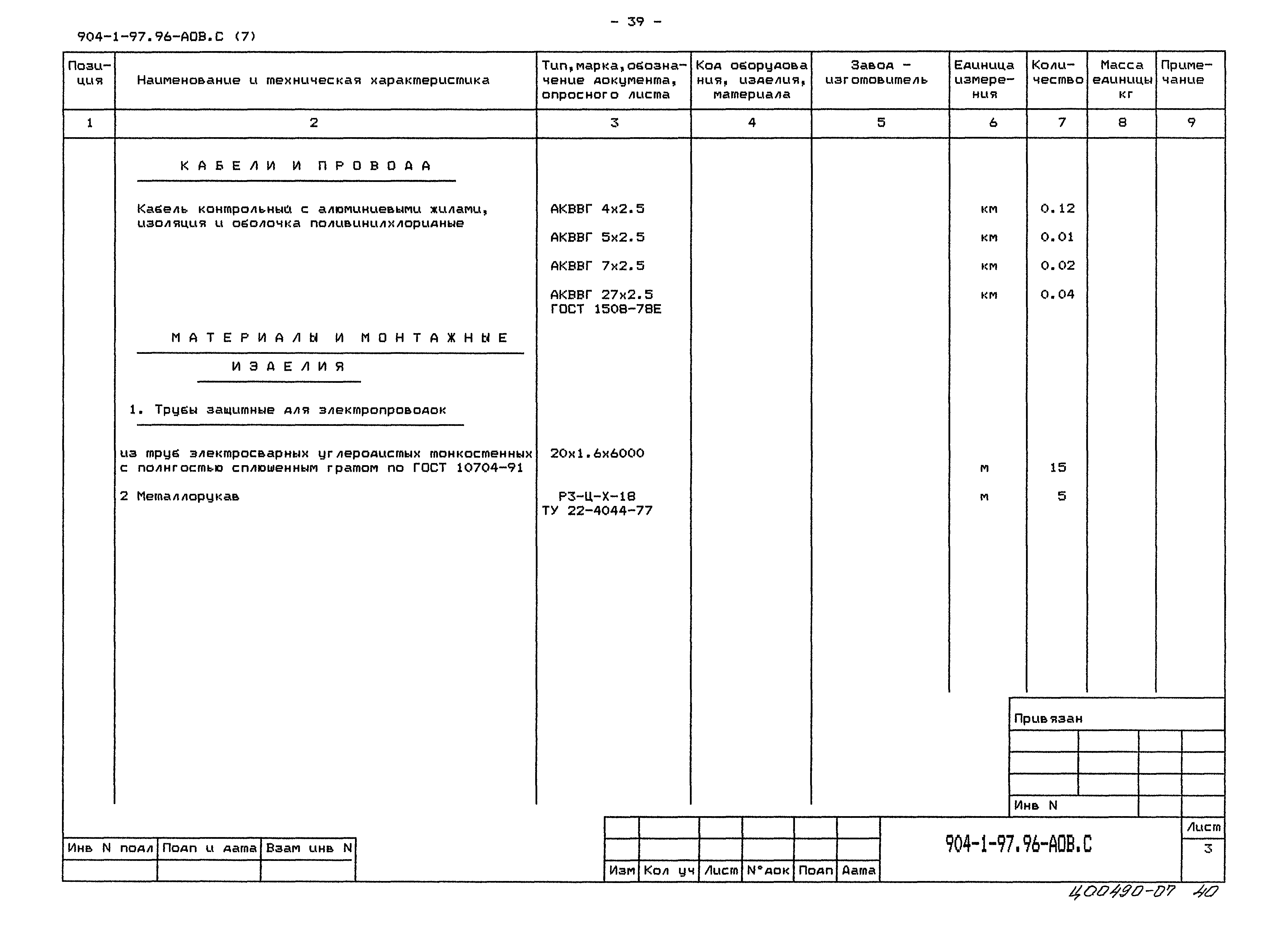 Типовой проект 904-1-97.96