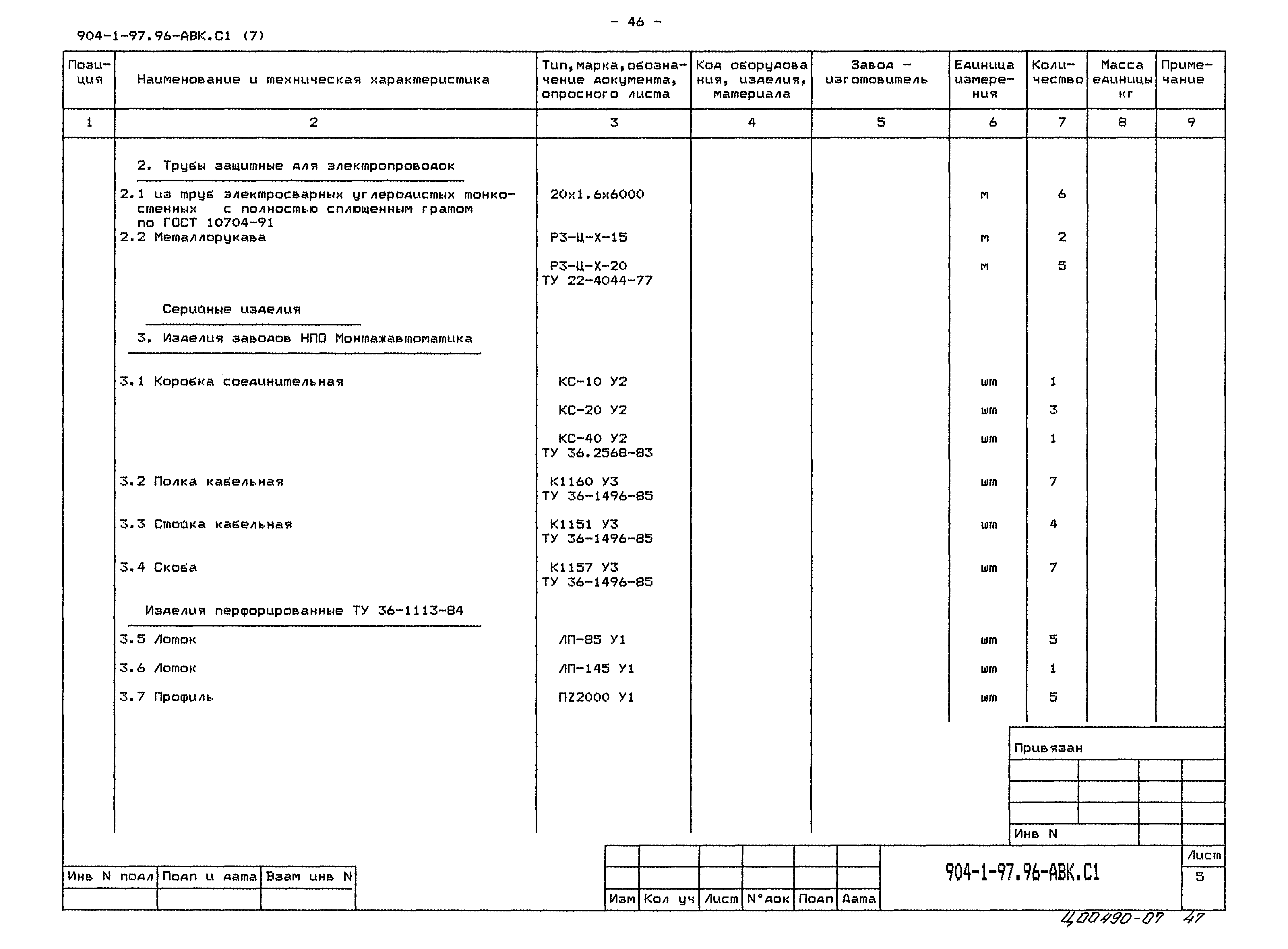 Типовой проект 904-1-97.96