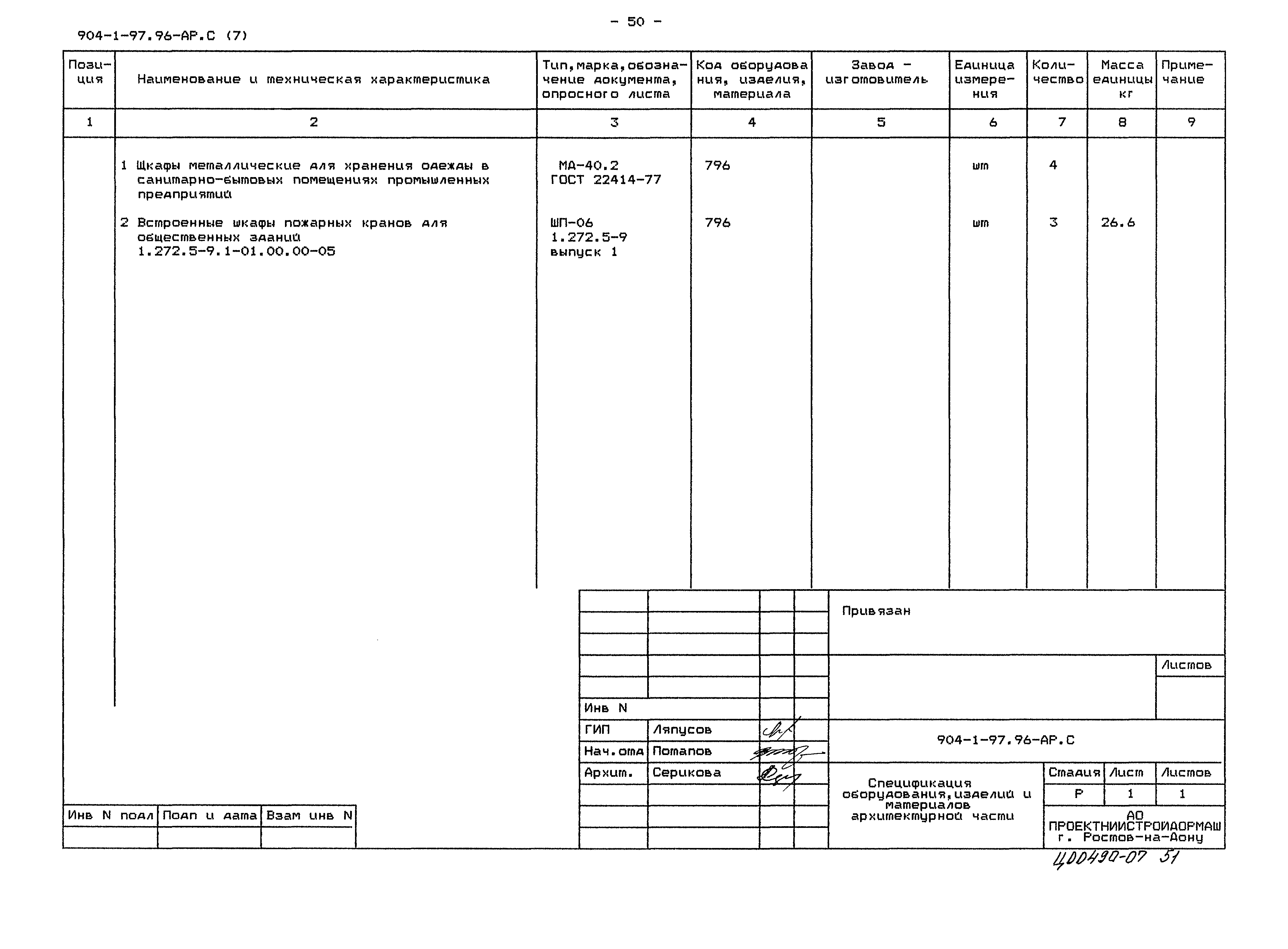 Типовой проект 904-1-97.96