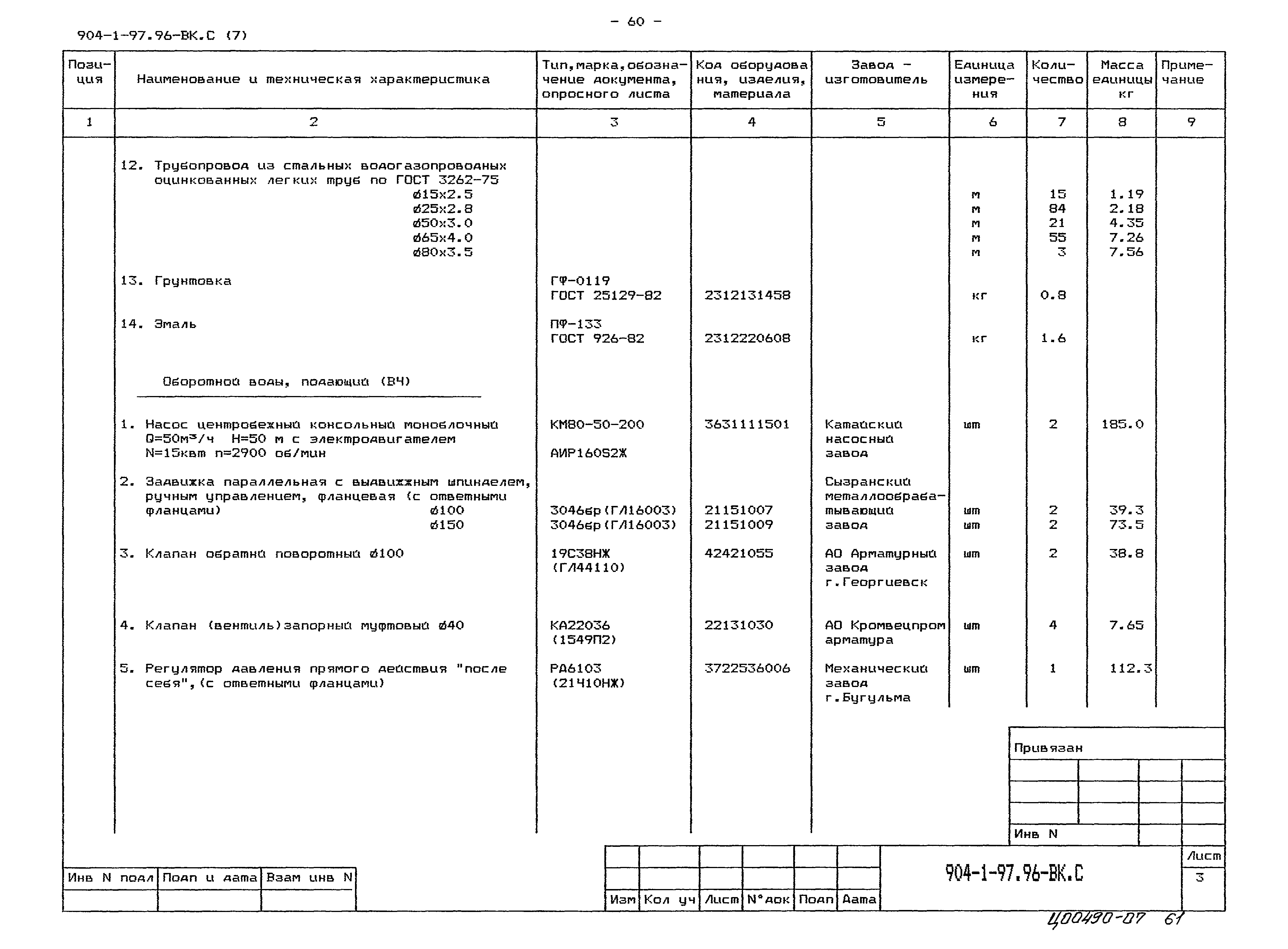 Типовой проект 904-1-97.96