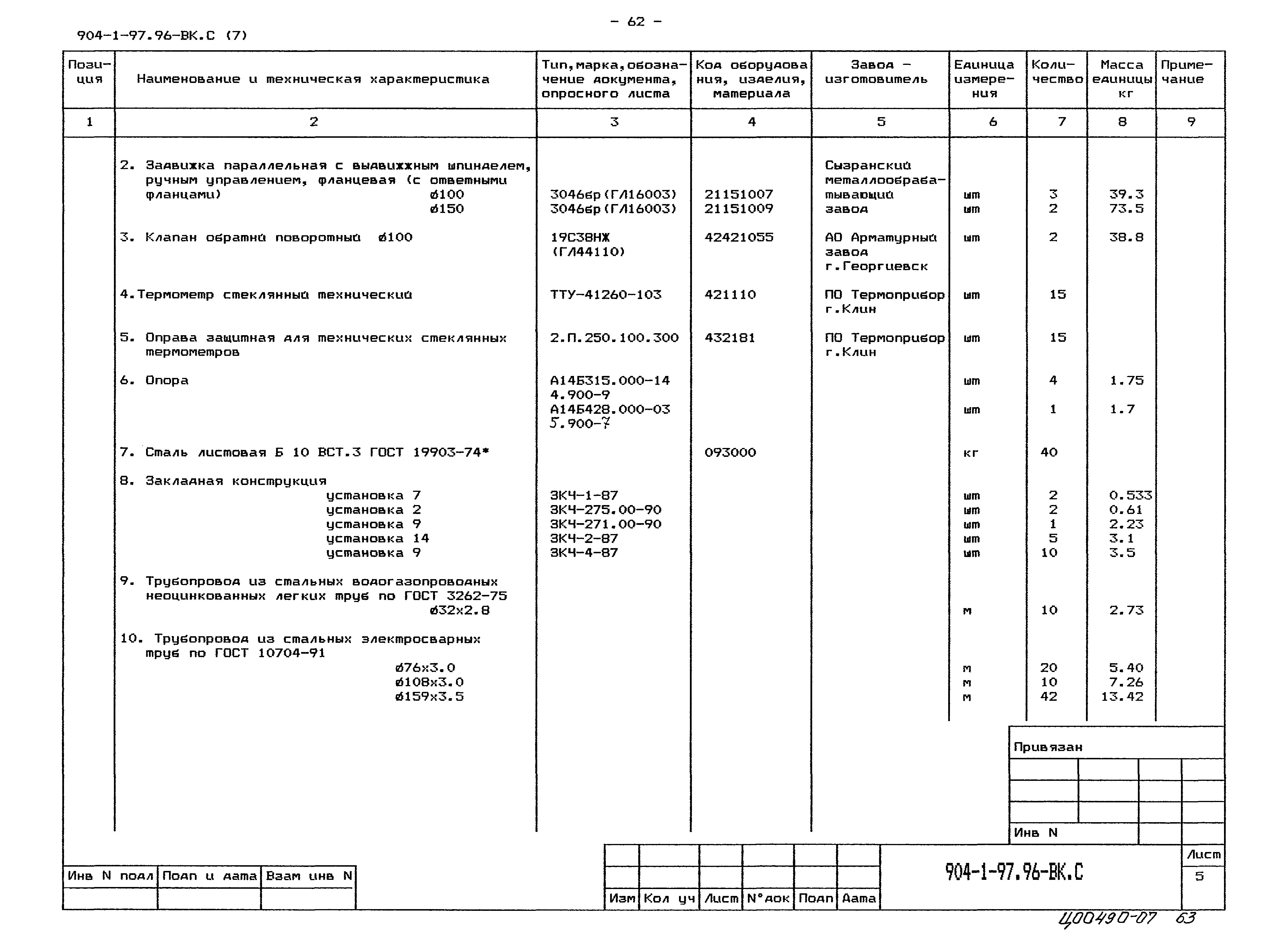Типовой проект 904-1-97.96