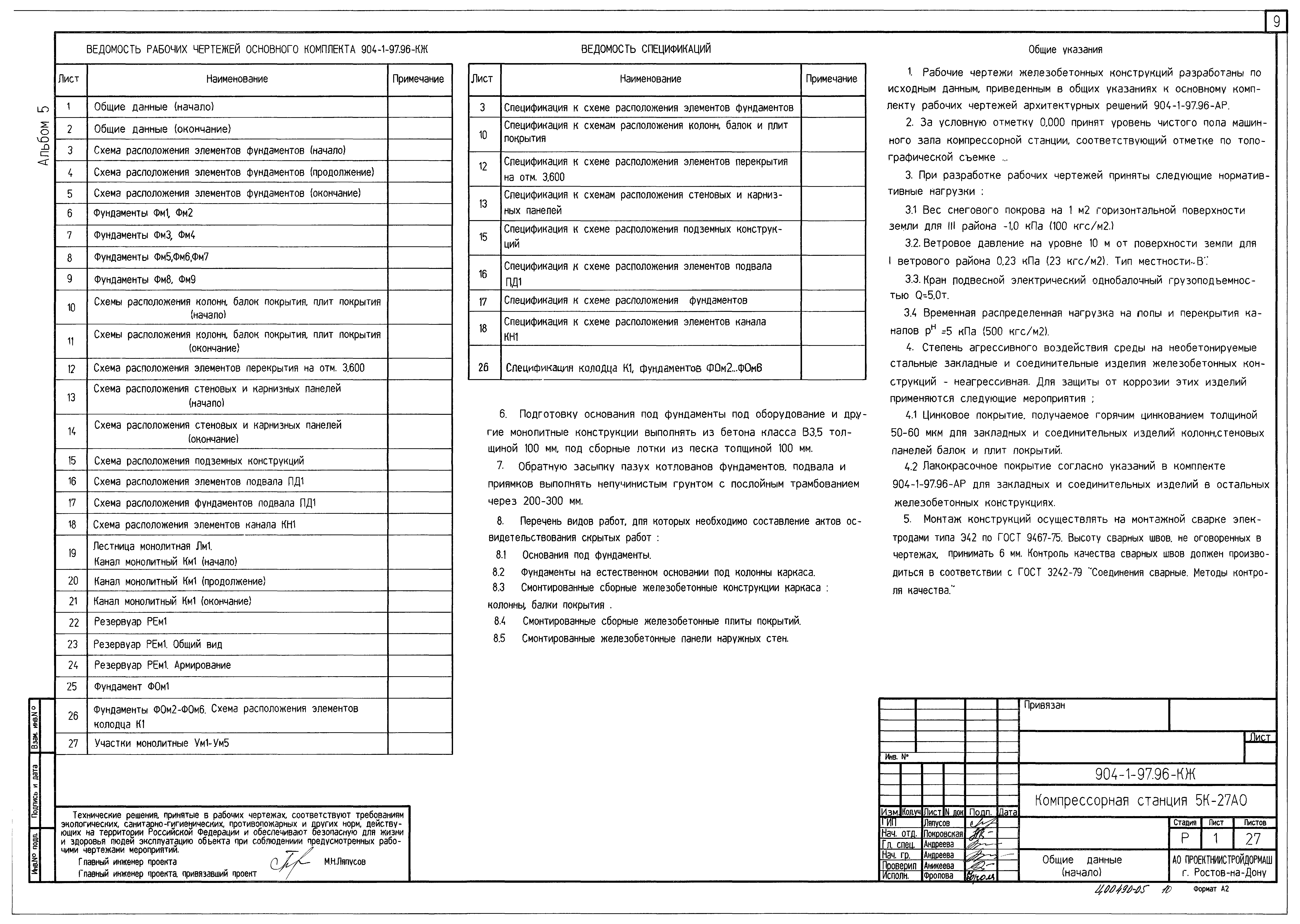Типовой проект 904-1-97.96