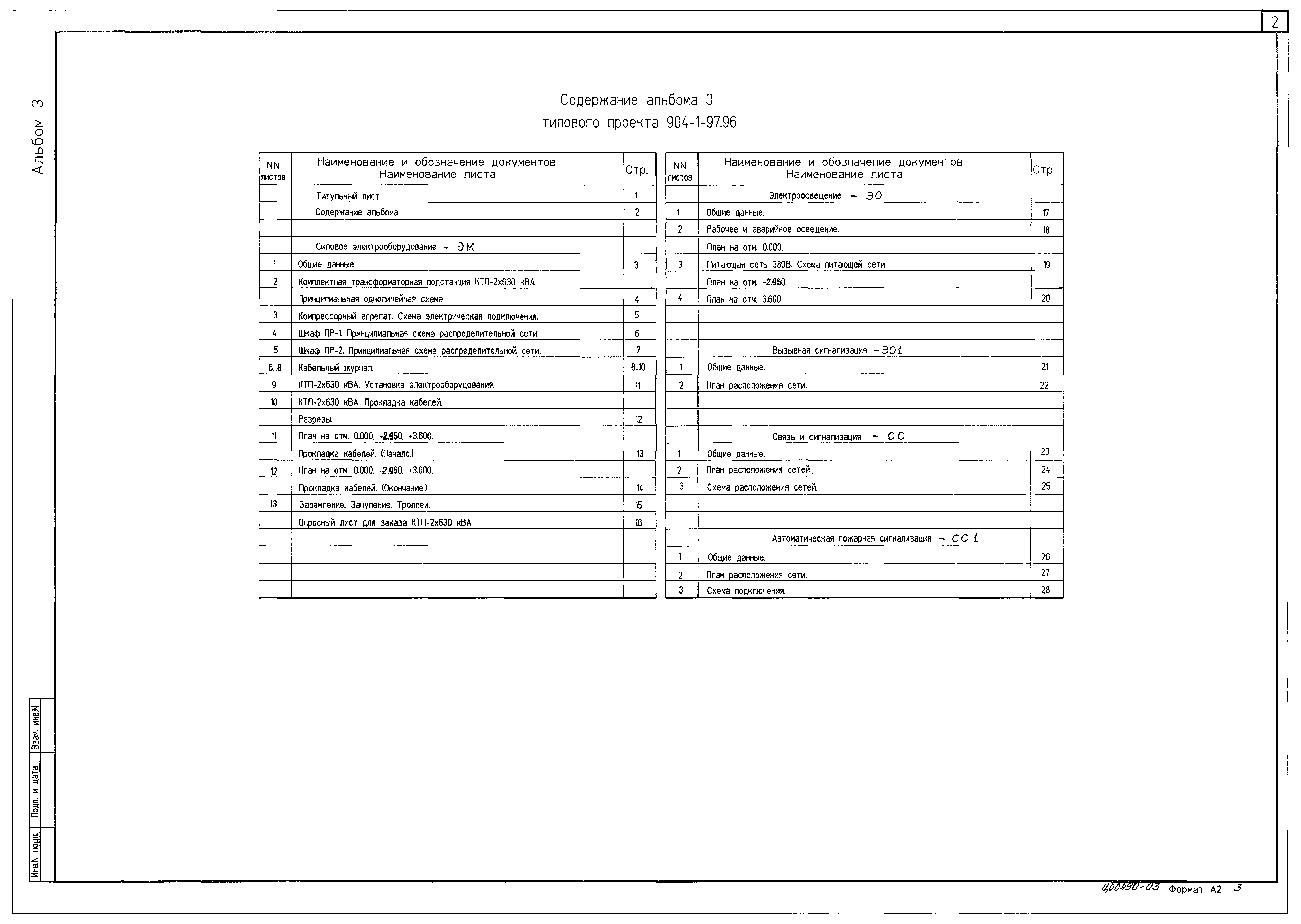 Типовой проект 904-1-97.96