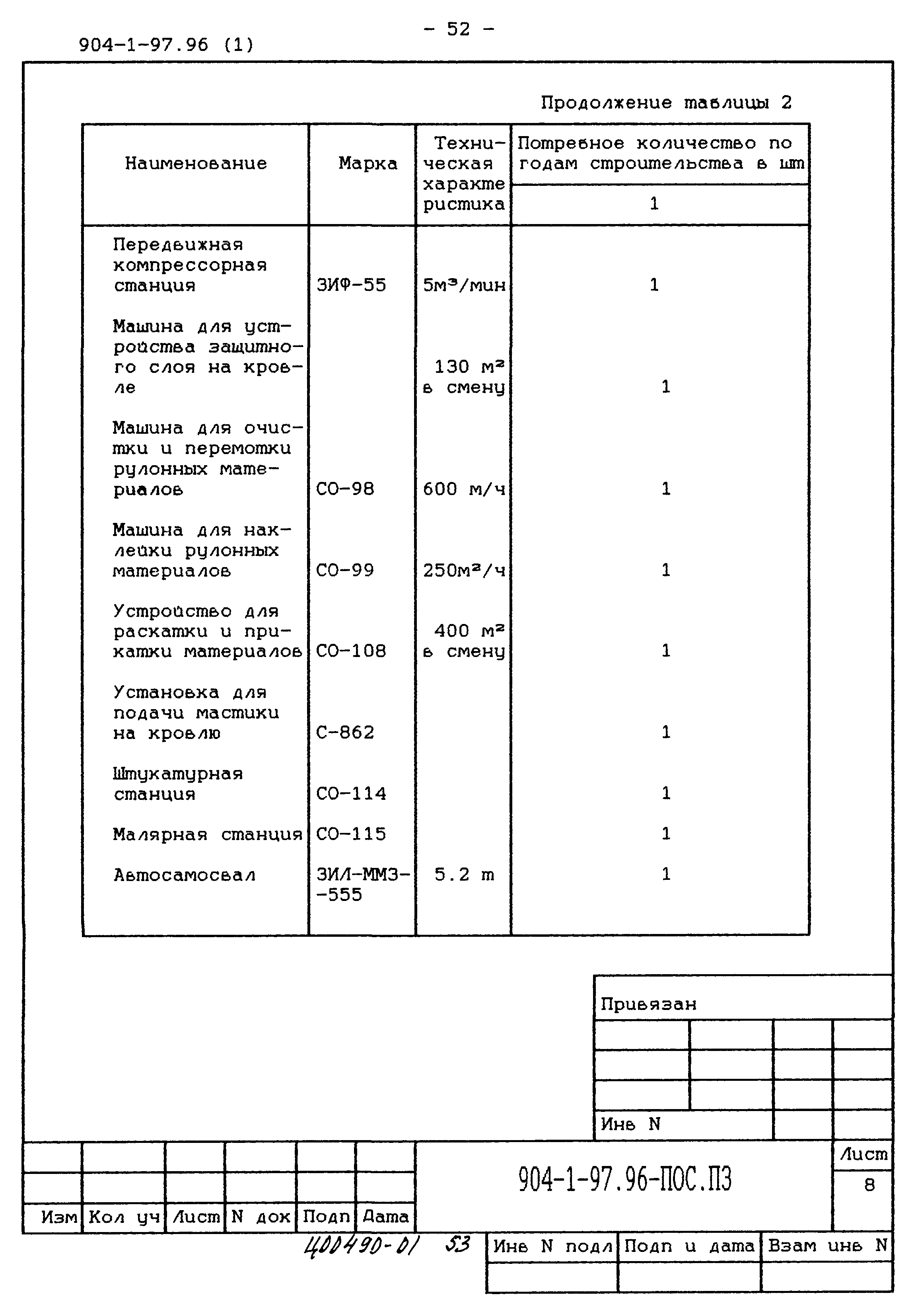 Типовой проект 904-1-97.96